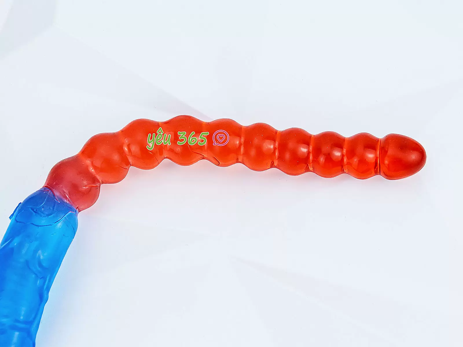 Dương vật giả 2 đầu dương vật và kích hậu xanh đỏ