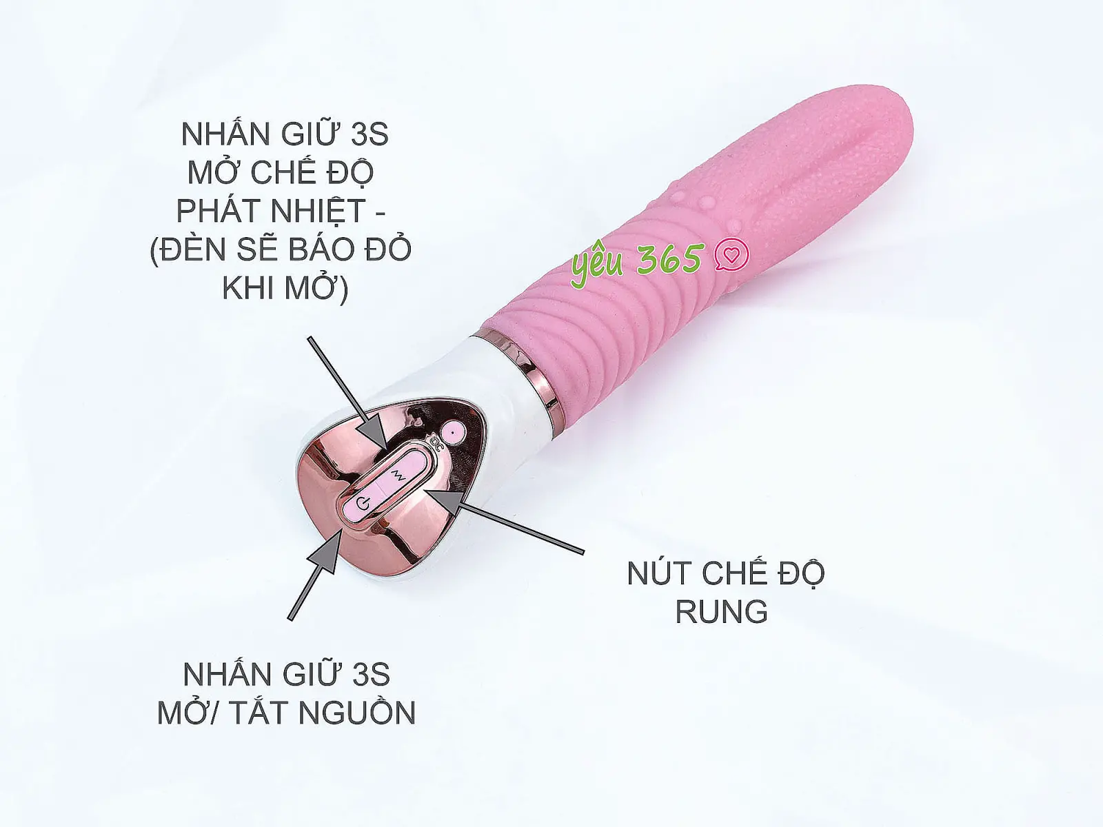 Lưỡi Liếm Massage Rung, Ngoáy, Phát Nhiệt - Magic Tongue