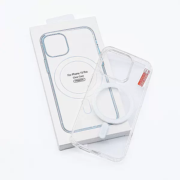 Ốp lưng iPhone 15 Pro Clear Case Magnetic trong suốt