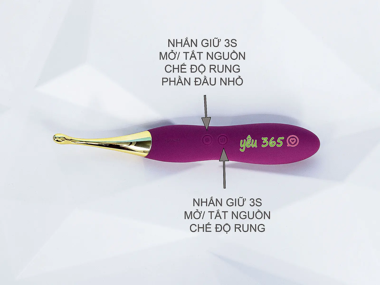 Máy massage điểm G cao cấp Svakom Beatrice kèm 2 đầu rung phụ