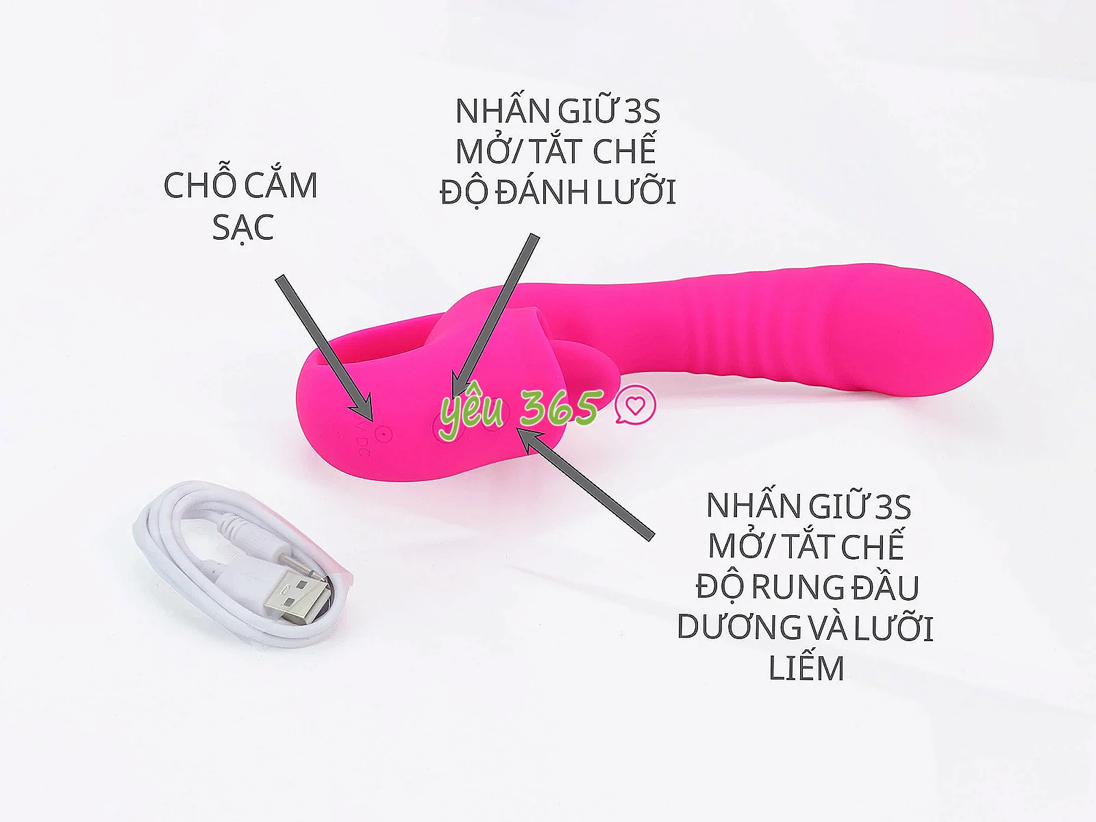 Dương vật giả Tongue Licking rung liếm lưỡi 2 trong 1 mang đến trải nghiệm đa điểm