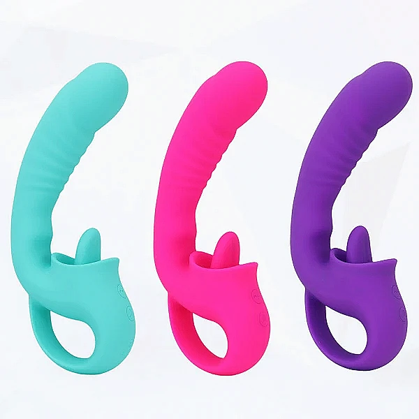 Dương vật giả Tongue Licking rung liếm lưỡi 2 trong 1 mang đến trải nghiệm đa điểm