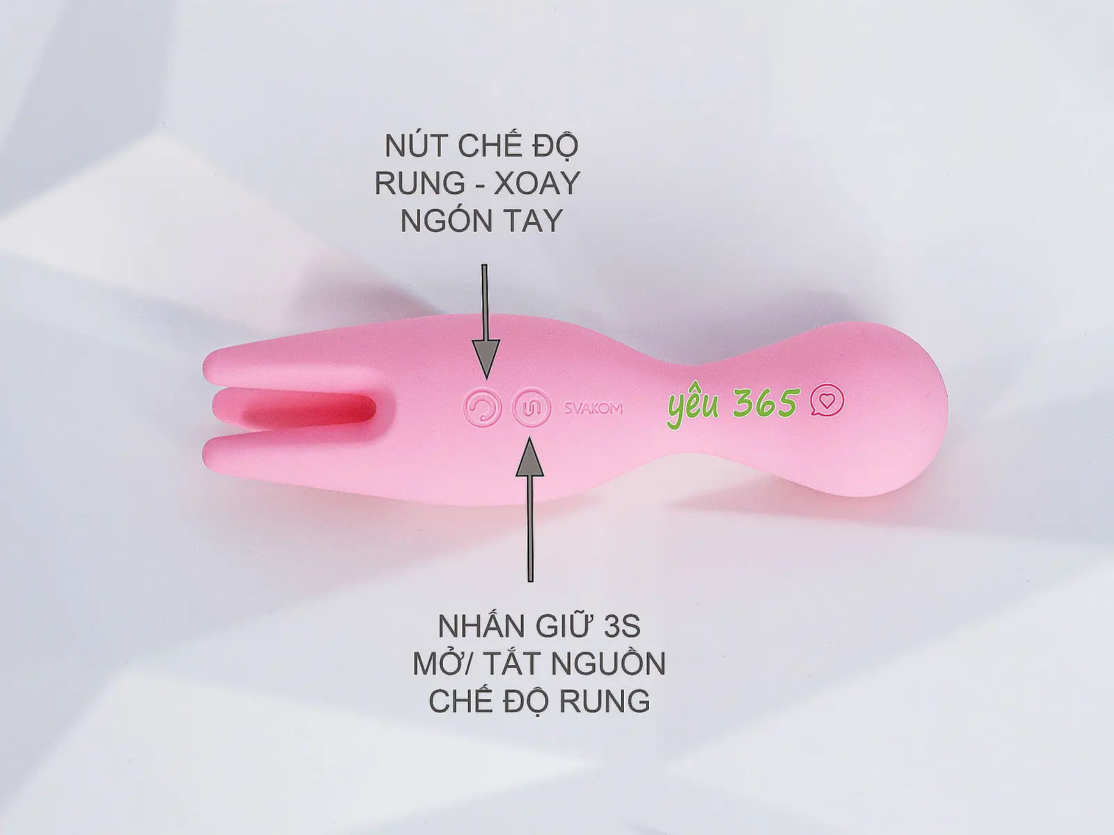 Máy mát xa ngón tay rung điểm G Svakom Nymph 5 chế độ rung
