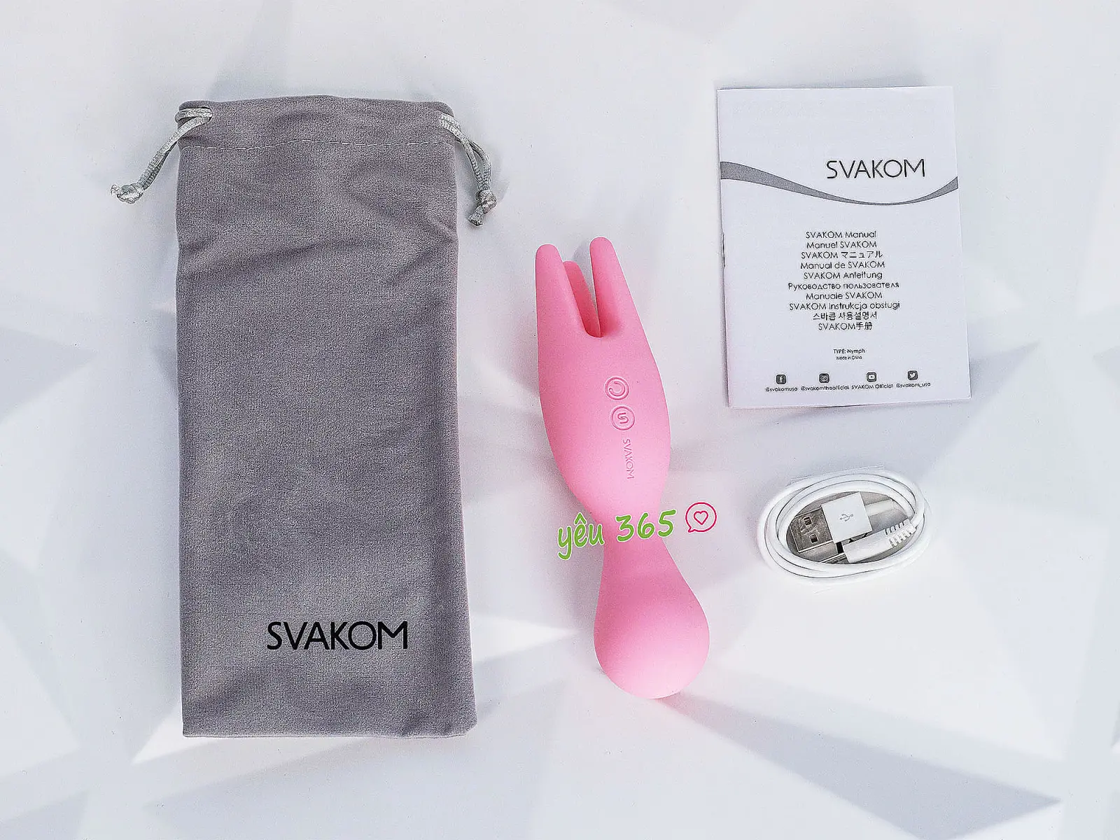 Máy mát xa ngón tay rung điểm G Svakom Nymph 5 chế độ rung
