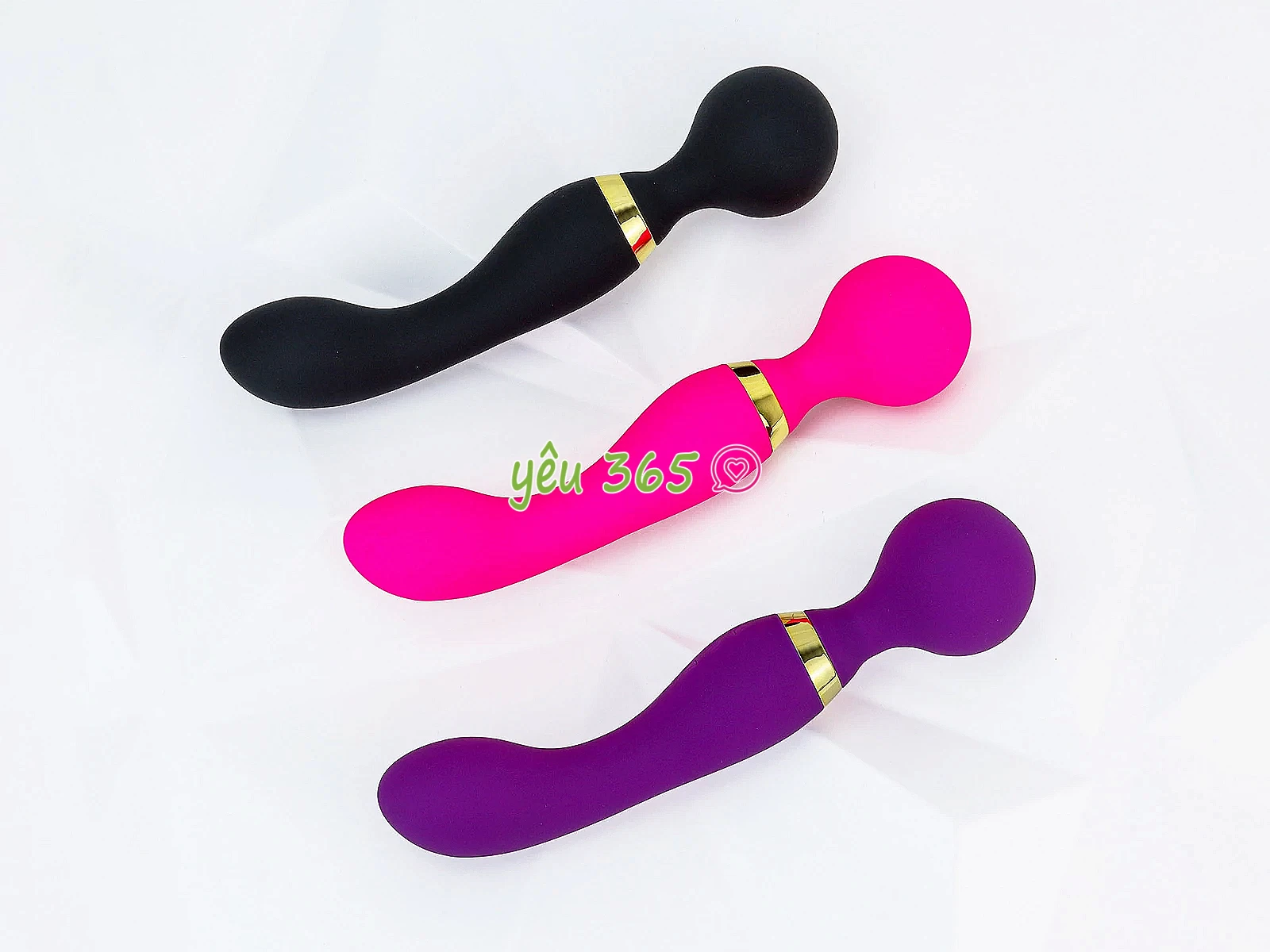 Máy massage hai đầu rung kích thích điểm G mạnh mẽ đa năng