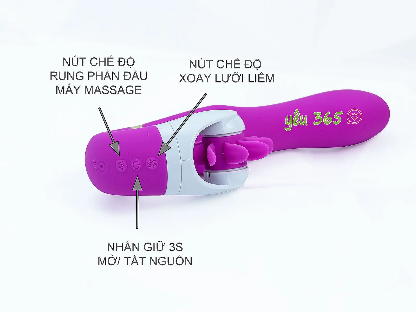 Lưỡi xoay rung massage đa năng CHI