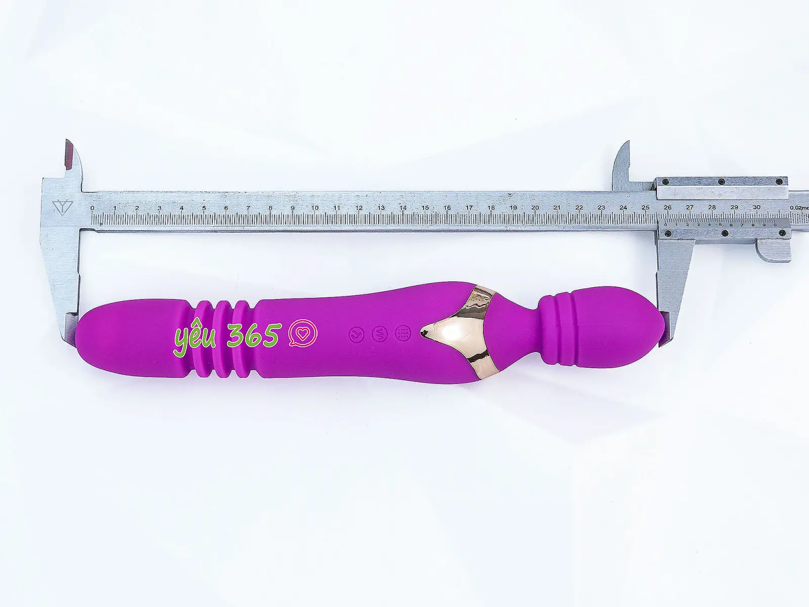 Máy massage điểm G Man Nuo phát nhiệt 2 đầu rung thụt, ngoáy pin sạc