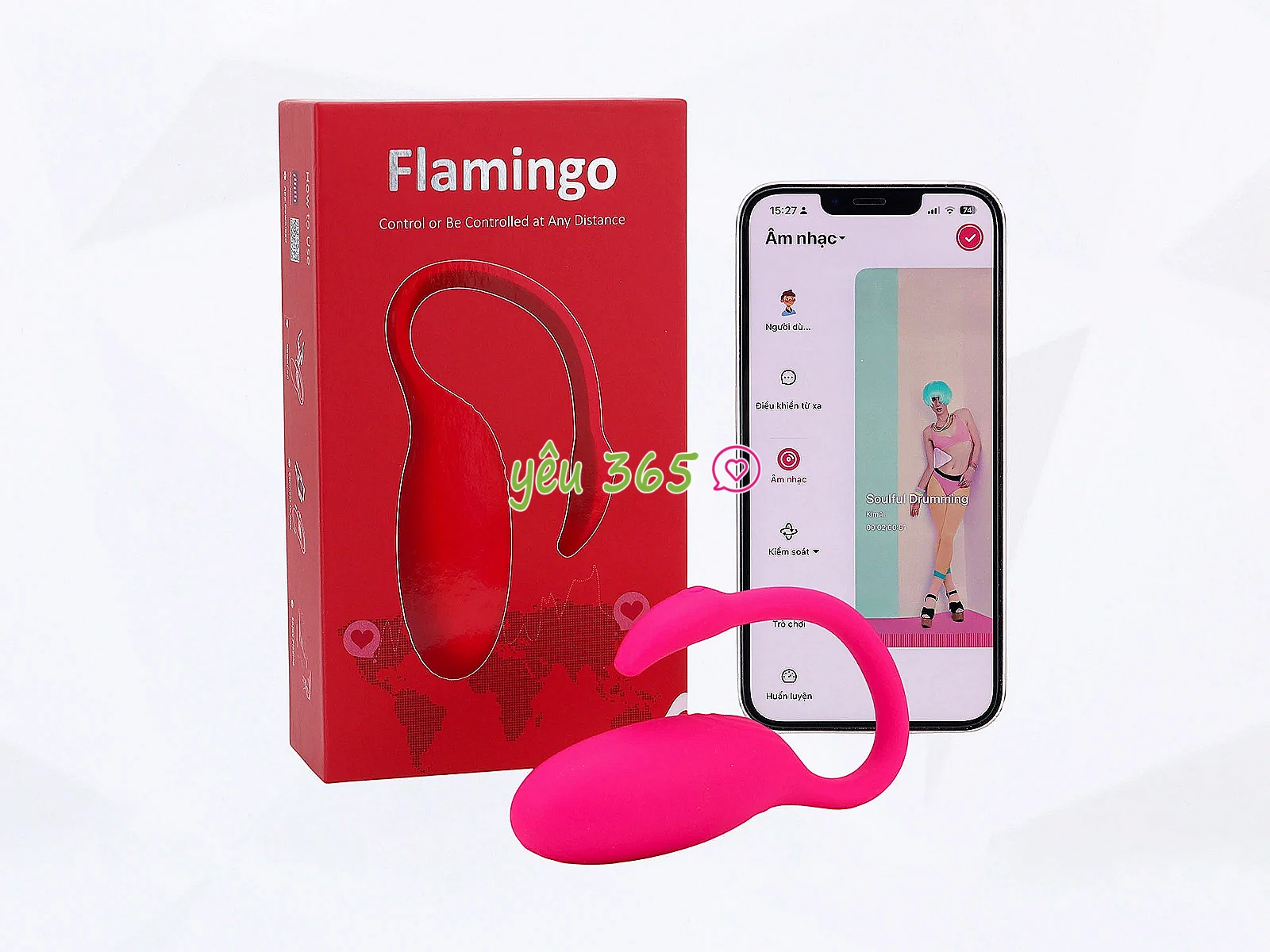 Trứng rung tình yêu thiên nga Flamingo sử dụng Smartphone ➩ Chính hãng