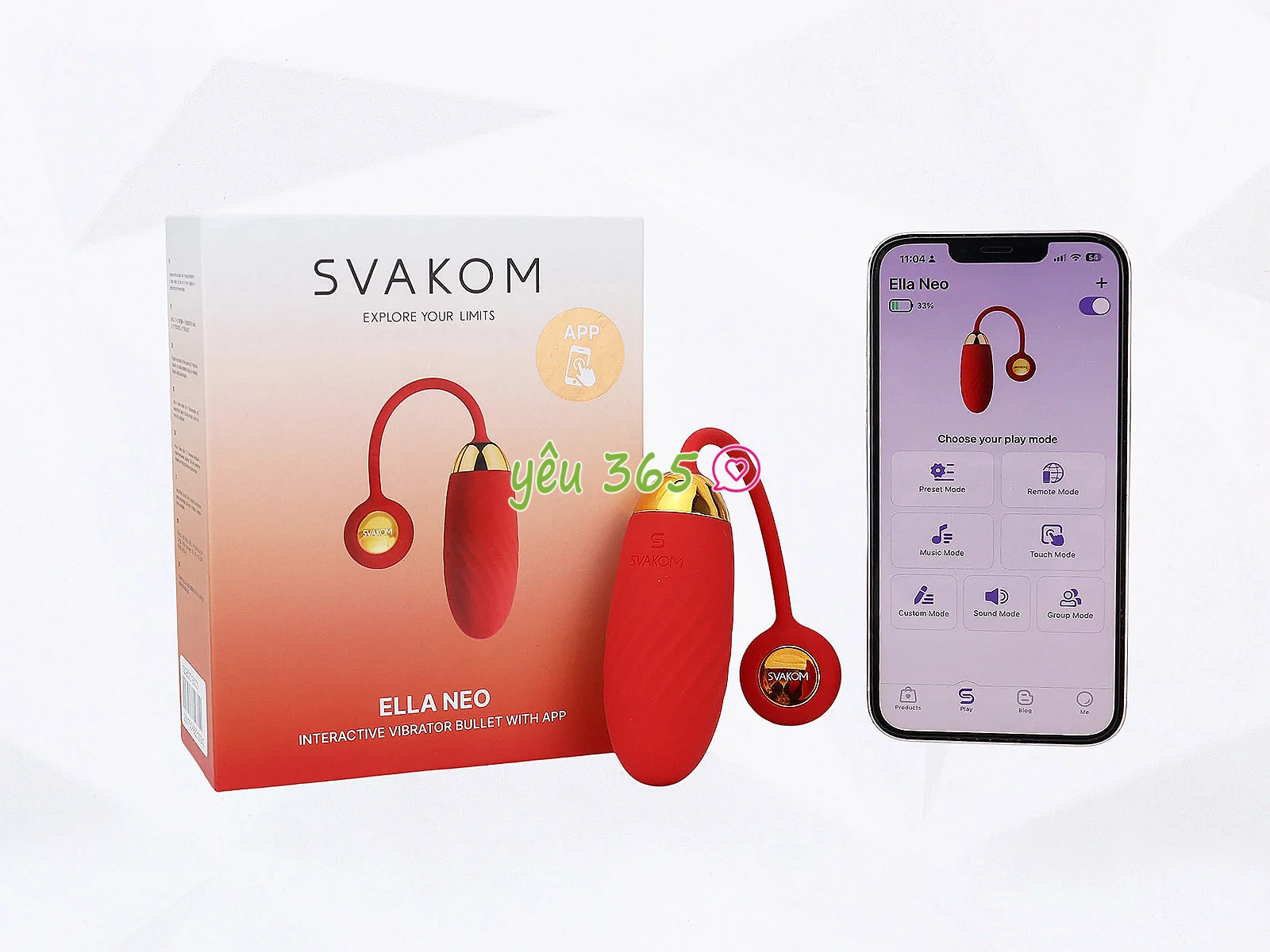 Trứng rung tình yêu Svakom Ella Neo điều khiển Smartphone