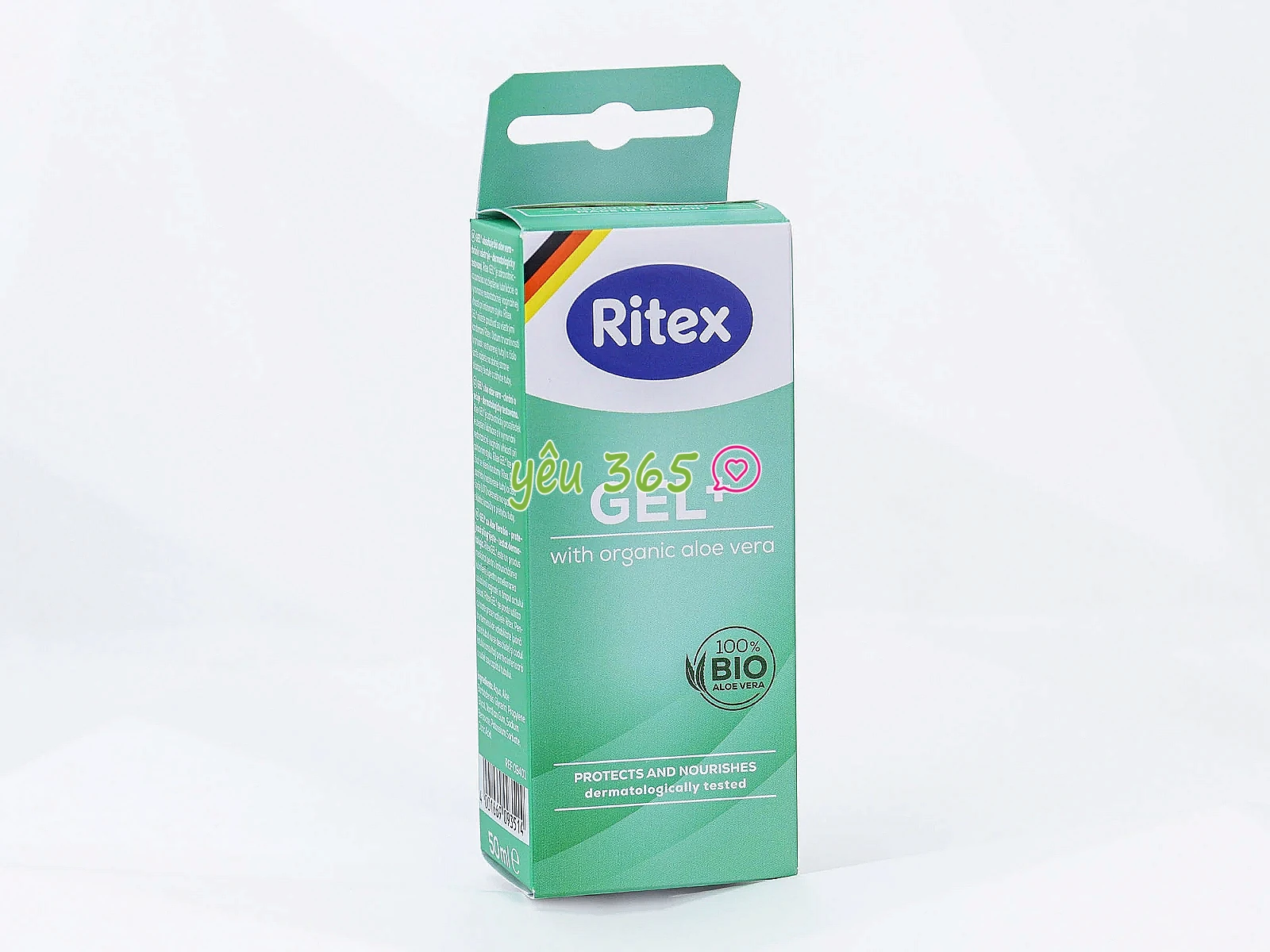 Gel bôi trơn dưỡng ẩm lô hội Ritex GEL+ nhẹ dịu và tự nhiên