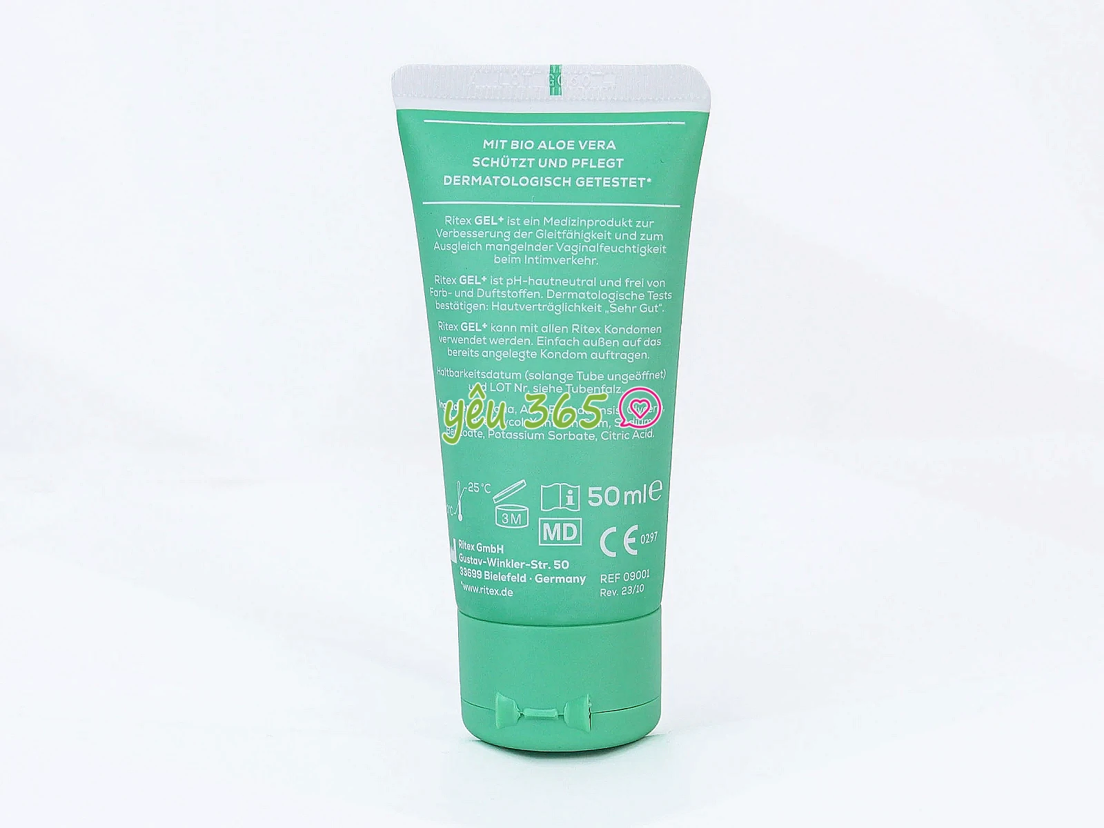 Gel bôi trơn dưỡng ẩm lô hội Ritex GEL+ nhẹ dịu và tự nhiên