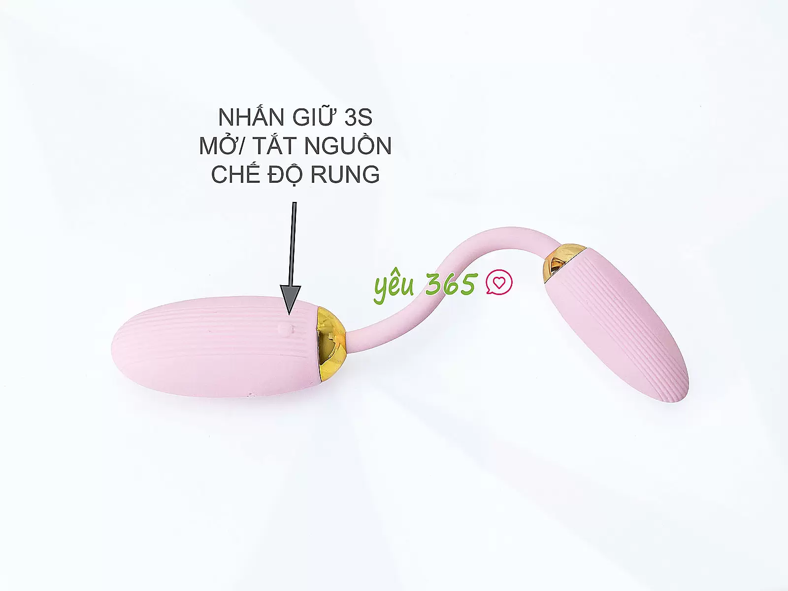 Trứng rung 2 đầu Ankni nhỏ gọn có điều khiển từ xa