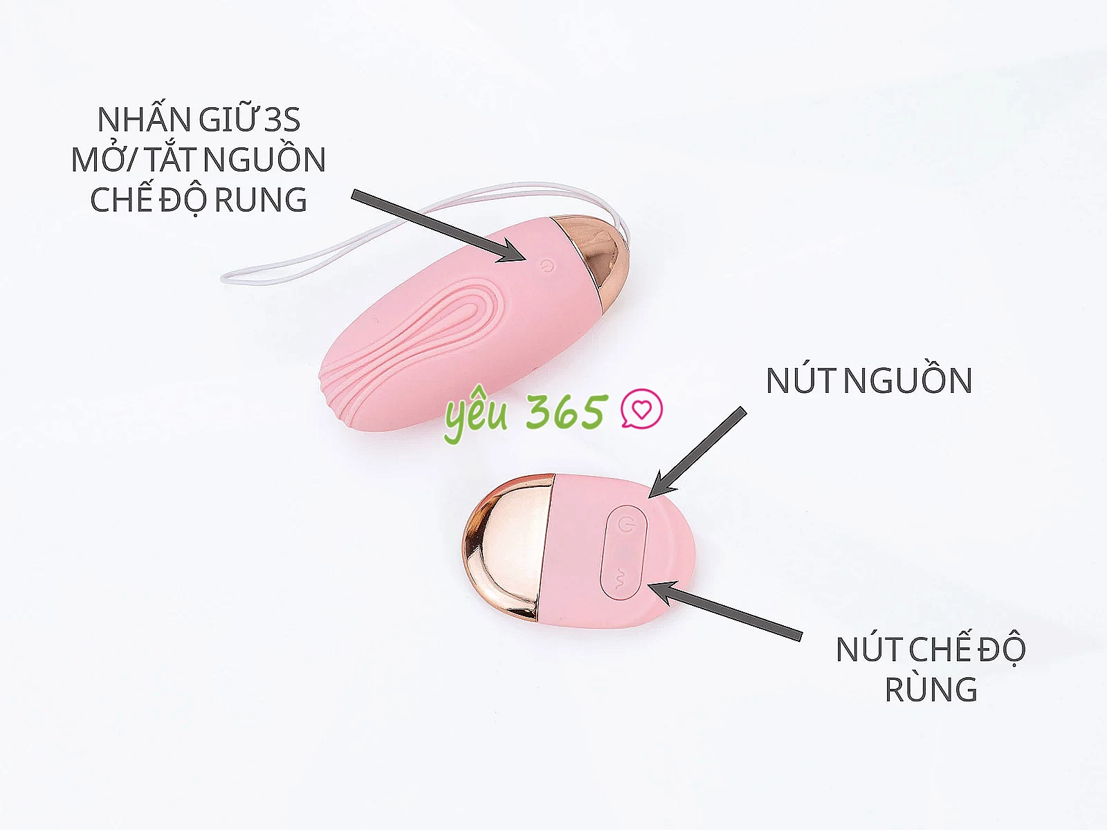 Trứng rung tình yêu cao cấp điều khiển từ xa LiLo Small Whale