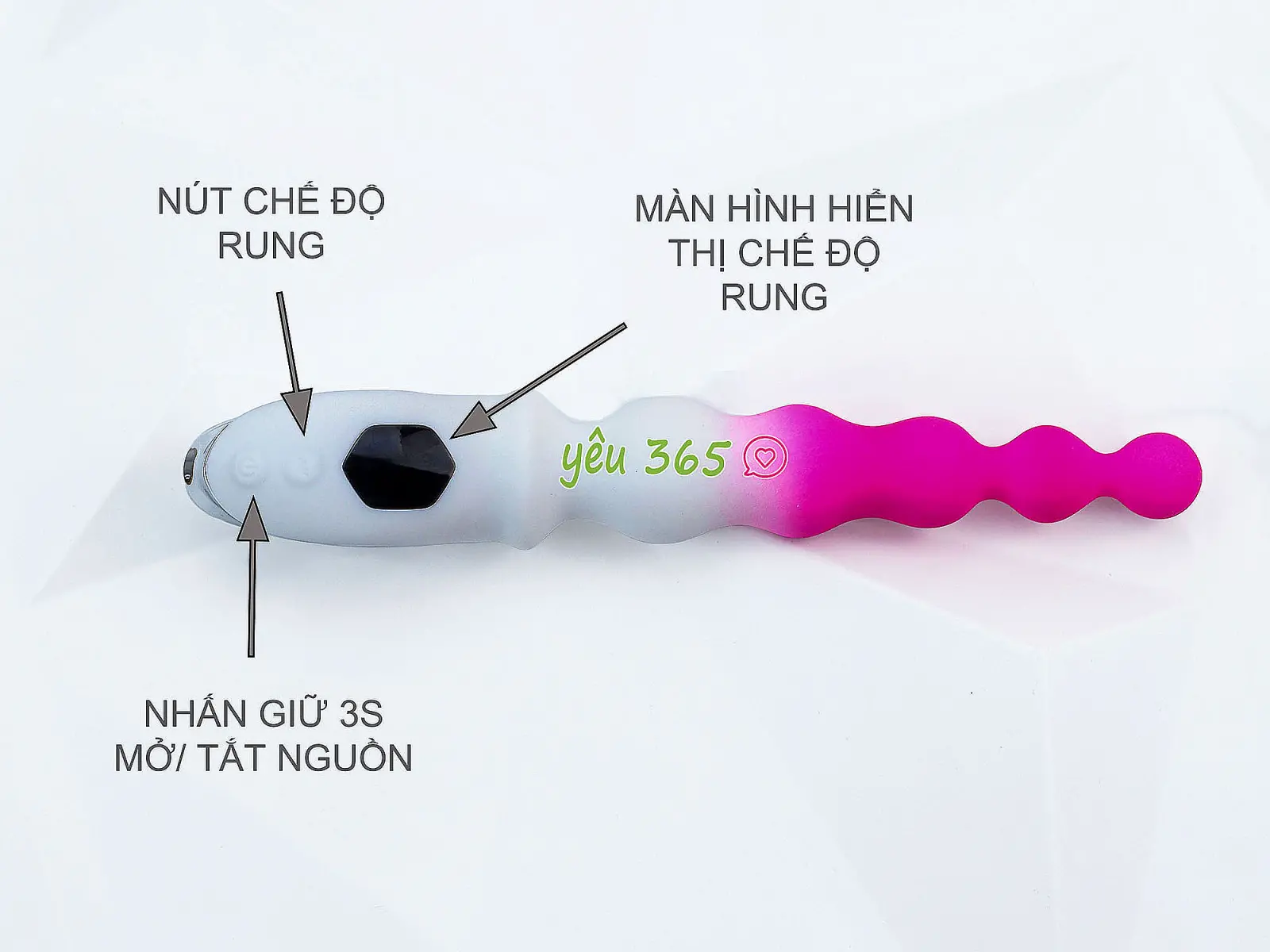 Kích hậu chuỗi bóng bi gợn sóng Pink Ripple