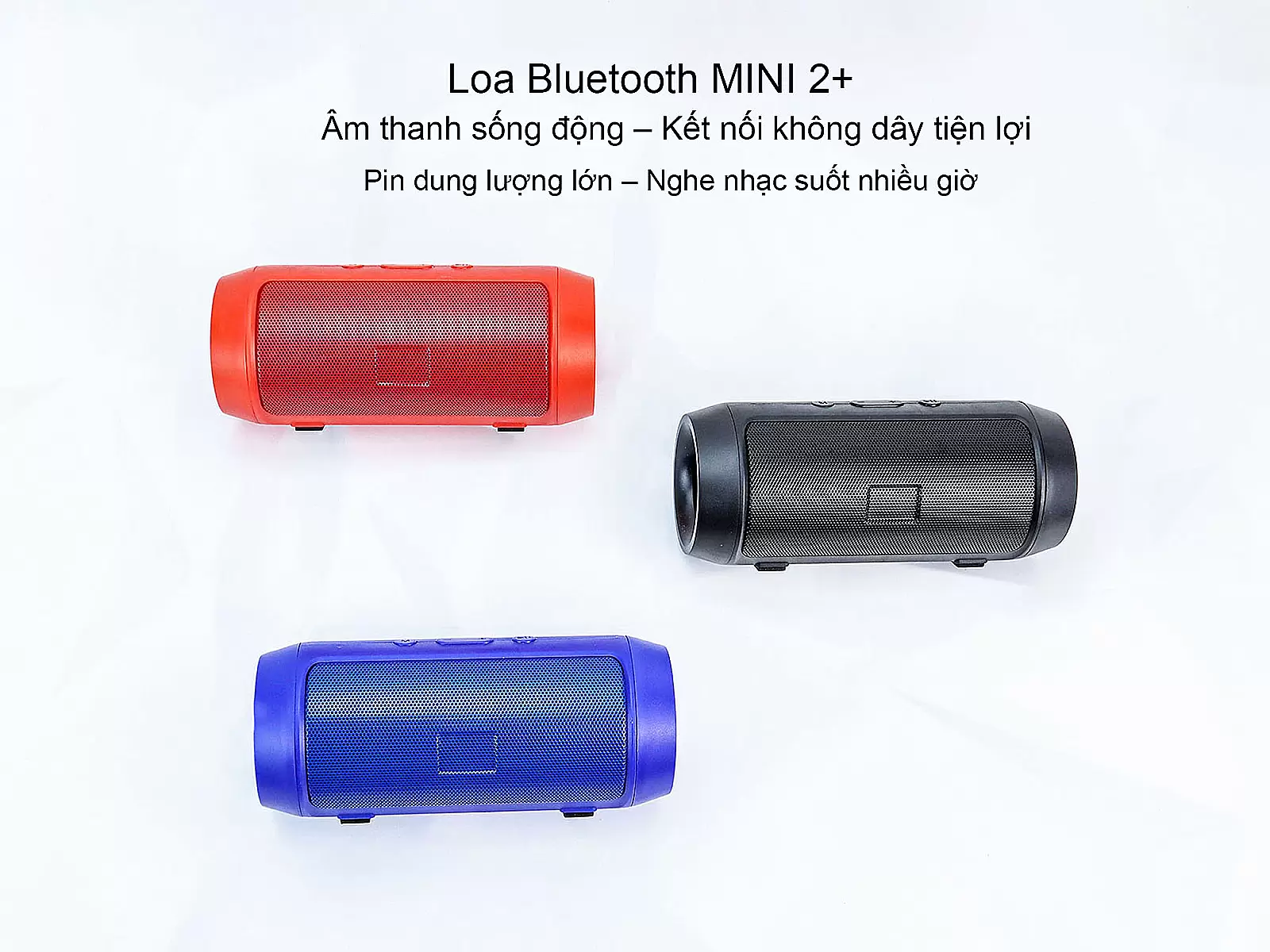 Loa Bluetooth MINI 2+ nhỏ gọn, âm thanh mạnh mẽ, pin trâu tiện lợi