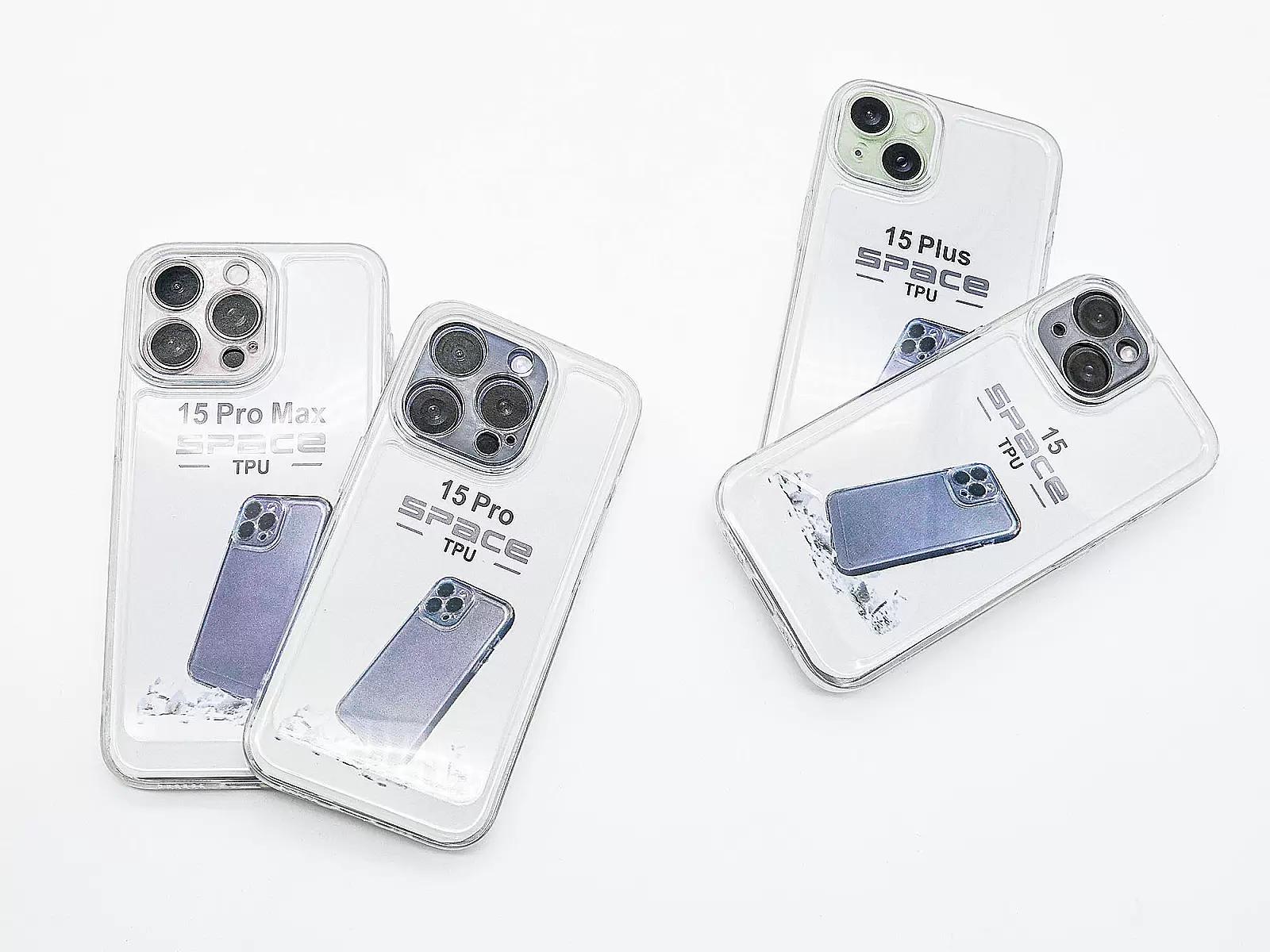 Ốp lưng trong suốt TPU Space cho iPhone 15 Plus