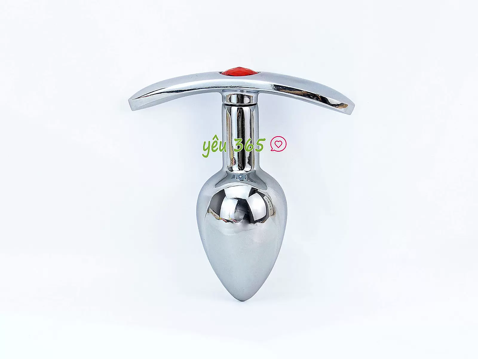 Dụng cụ kích thích hậu môn inox có tay cầm