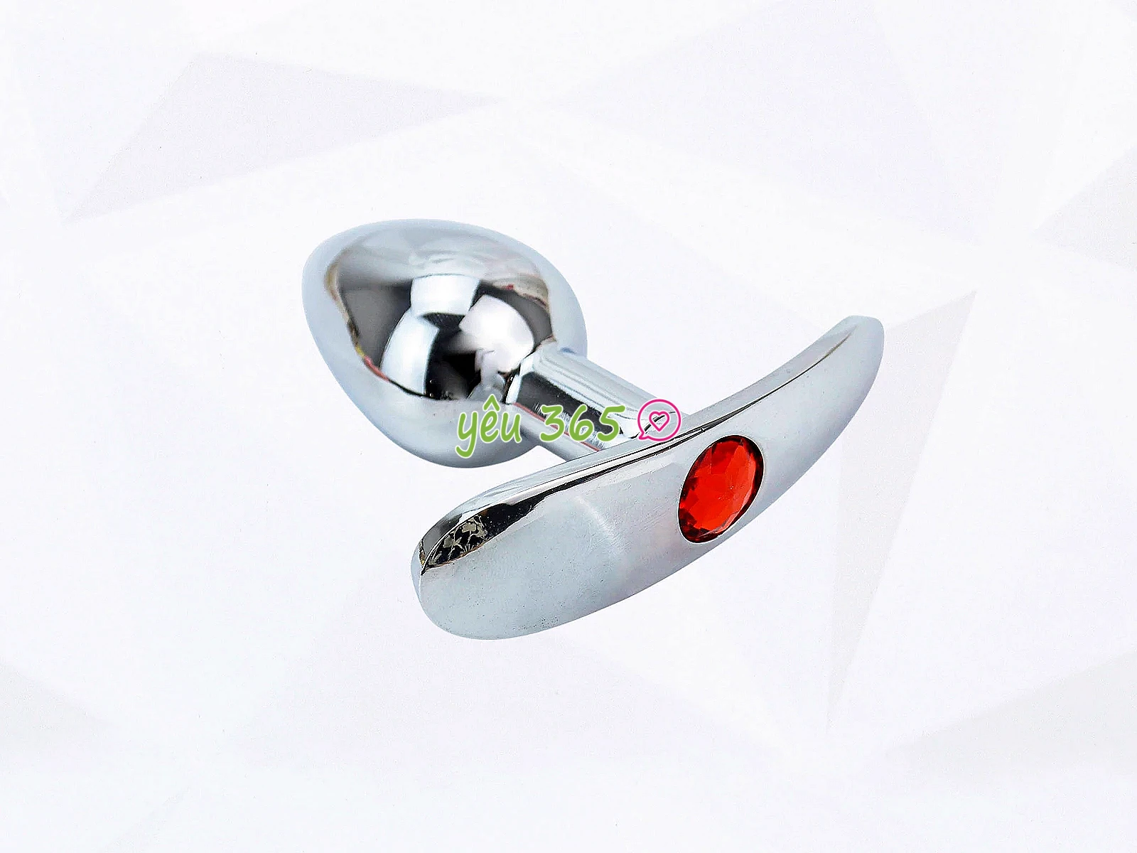 Dụng cụ kích thích hậu môn inox có tay cầm