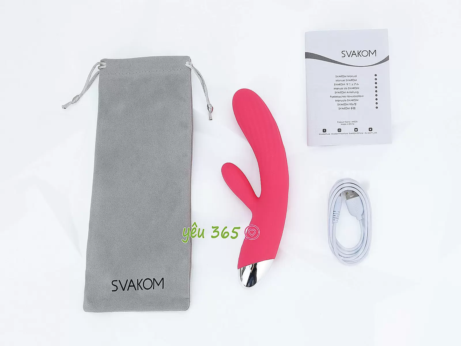 Máy mát xa điểm G Svakom Angel phát nhiệt ấm nóng