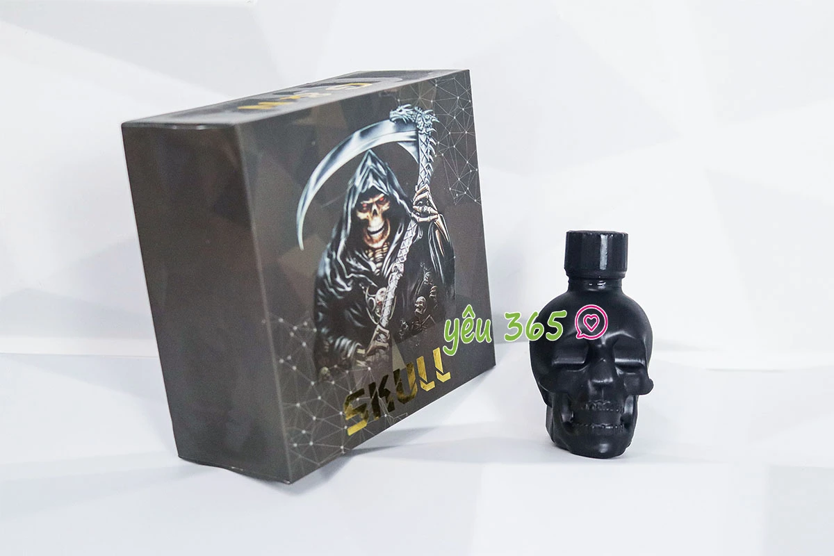 Chai ngửi Popper Skull đen tăng cảm giác khoái cảm