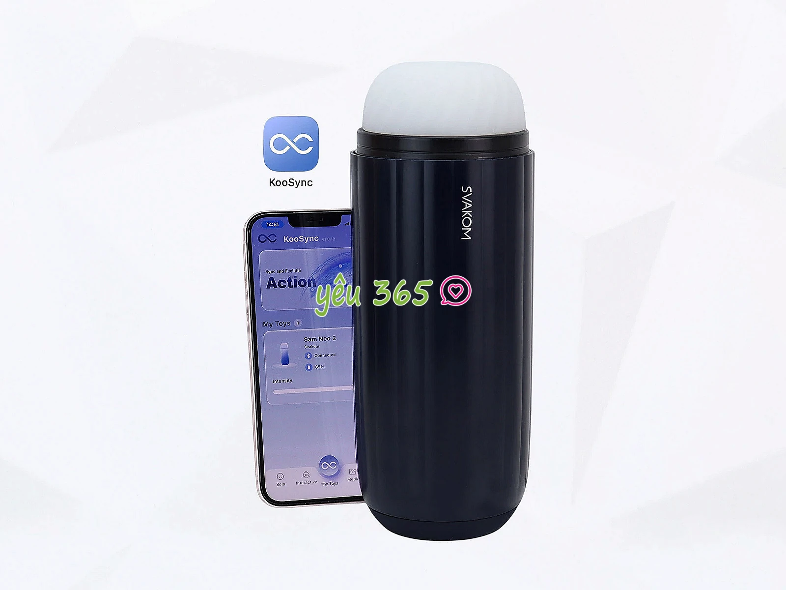 Máy thủ dâm âm đạo giả Svakom Sam Neo 2 kết nối qua App điện thoại