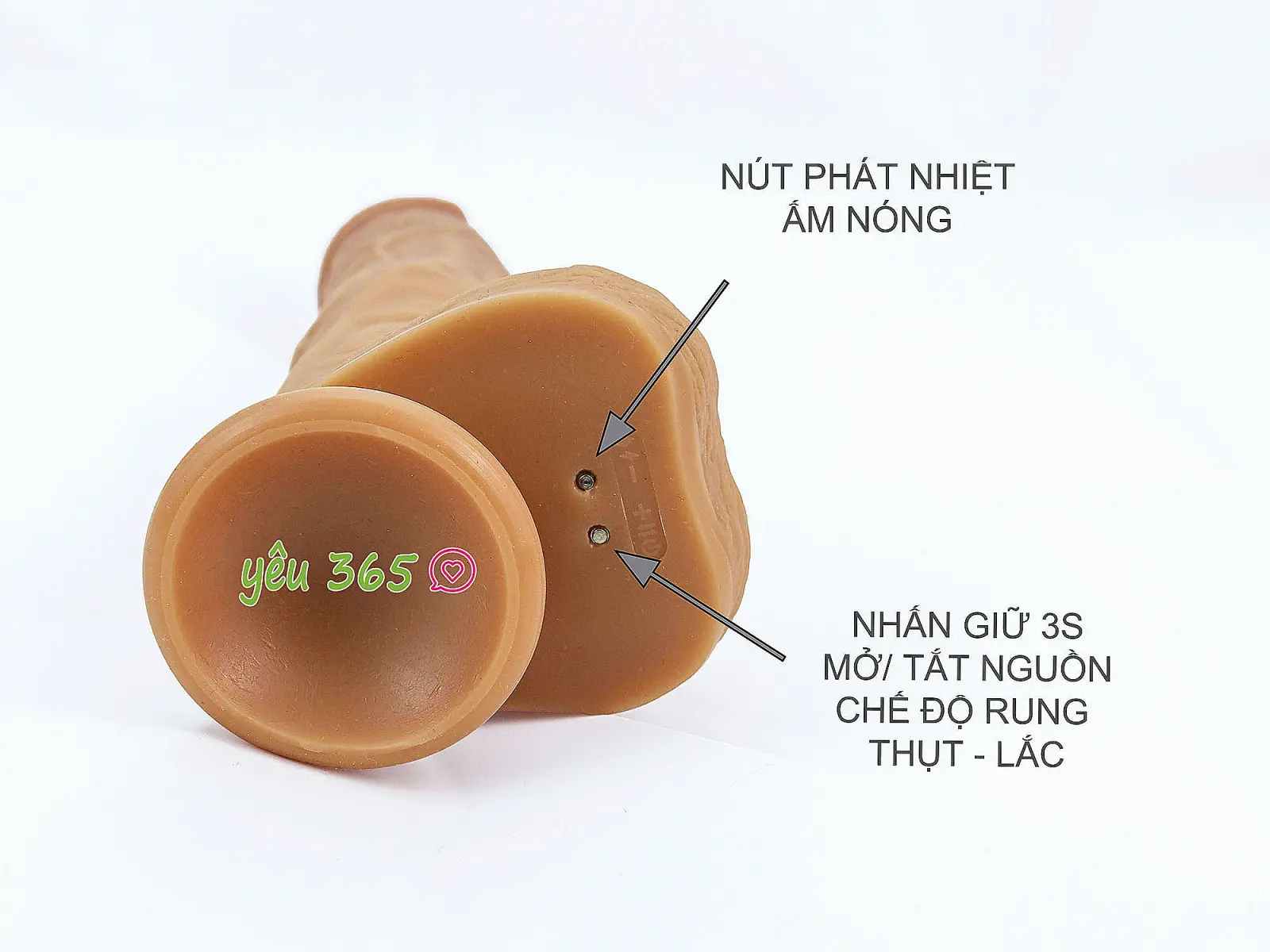 Dương vật giả có đế đa năng Yeain Real Dildo to dài