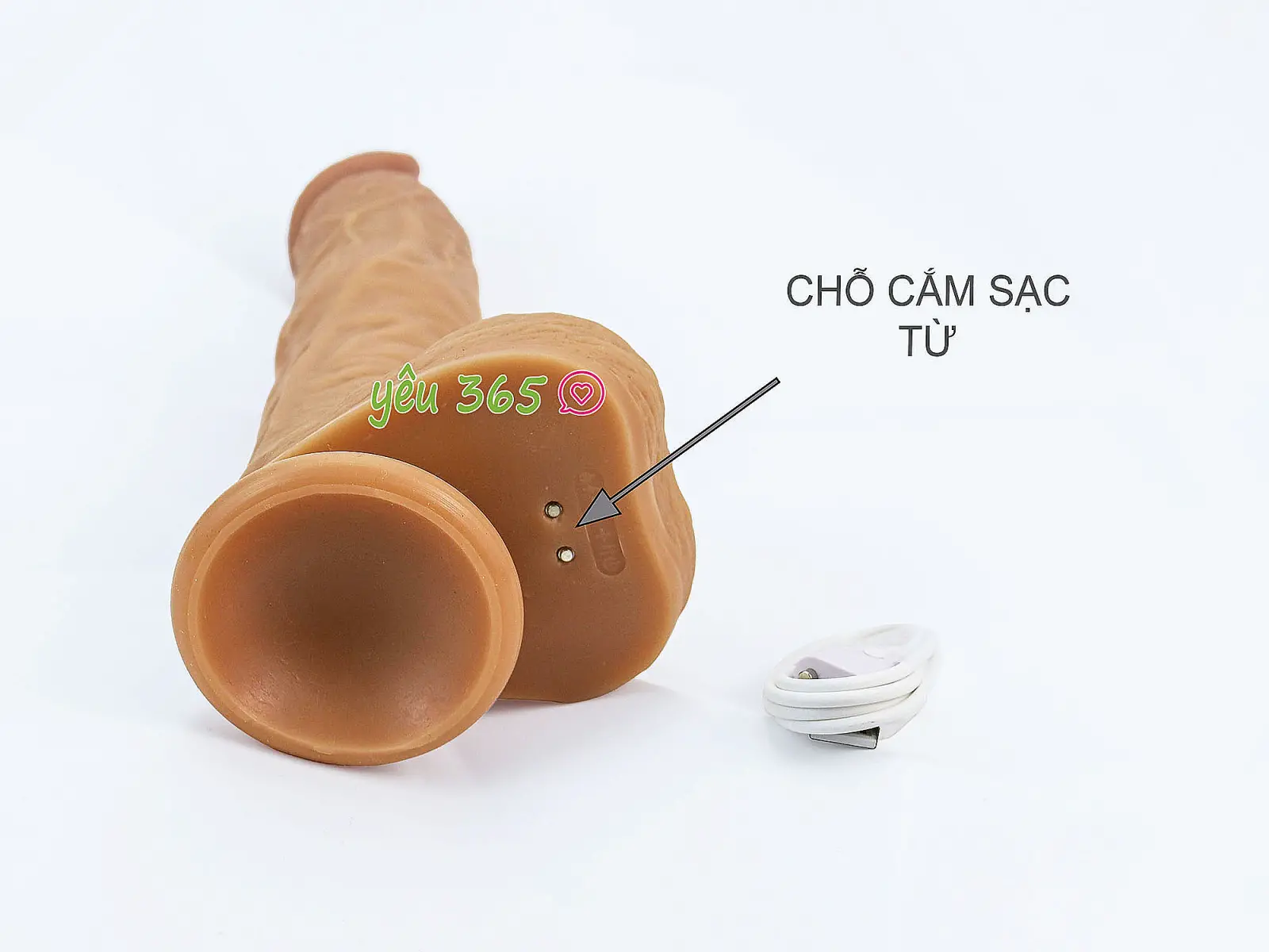 Dương vật giả có đế đa năng Yeain Real Dildo to dài