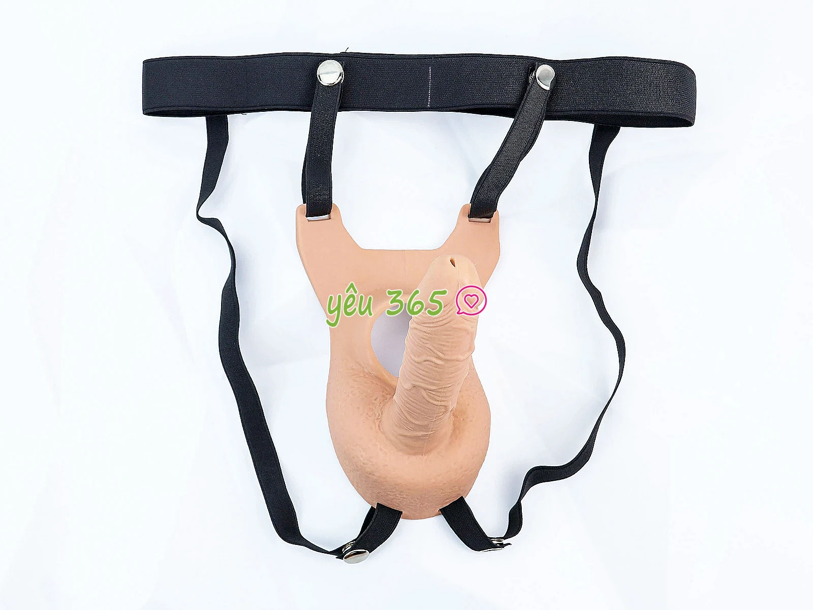 Dương vật giả dây đeo 2 đầu kết hợp tăng khoái cảm mạnh mẽ cho cả hai