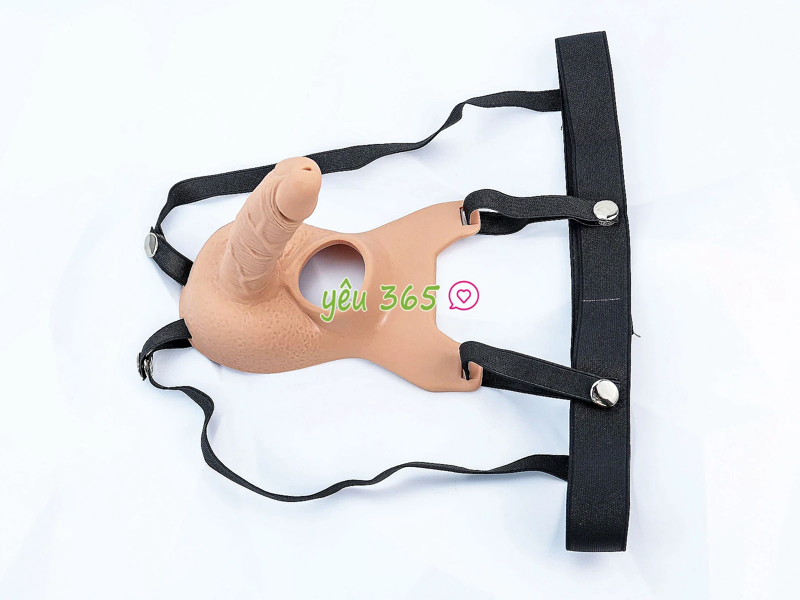 Dương vật giả dây đeo 2 đầu kết hợp tăng khoái cảm mạnh mẽ cho cả hai