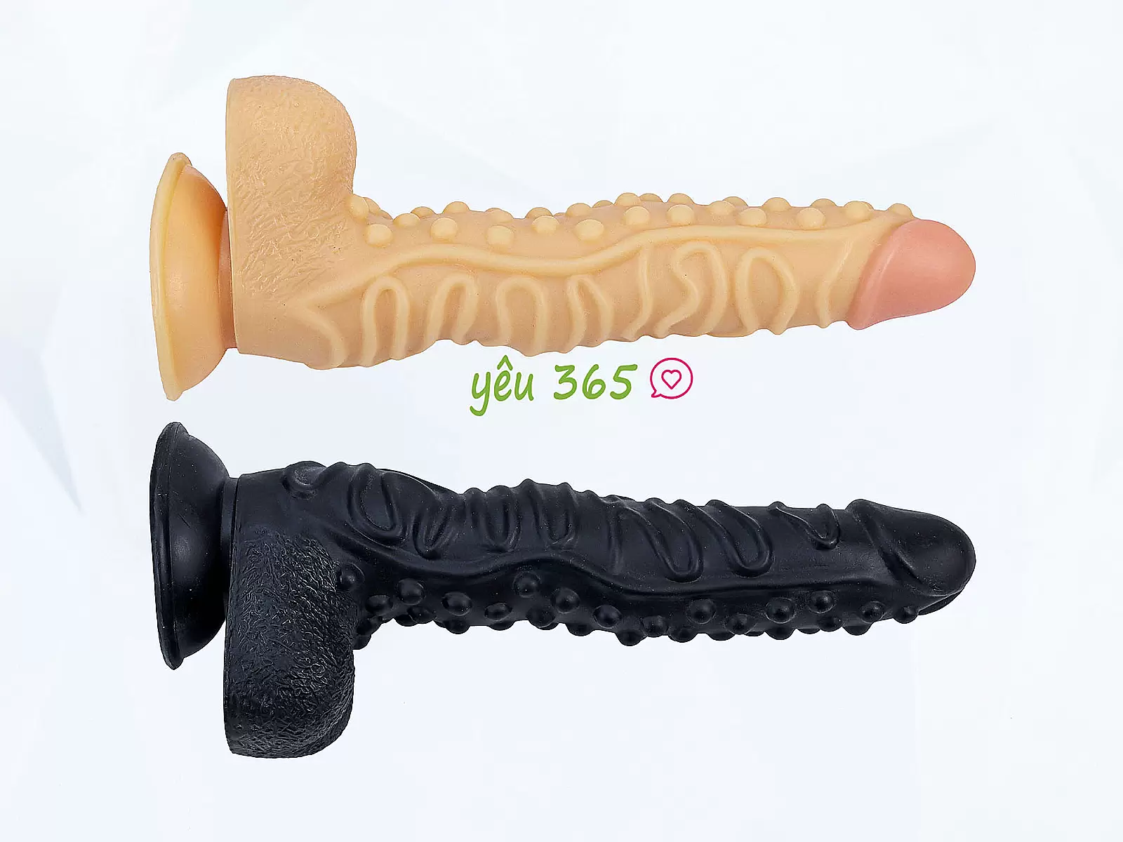 Dương vật giả có đế màu da gân guốc siêu khủng