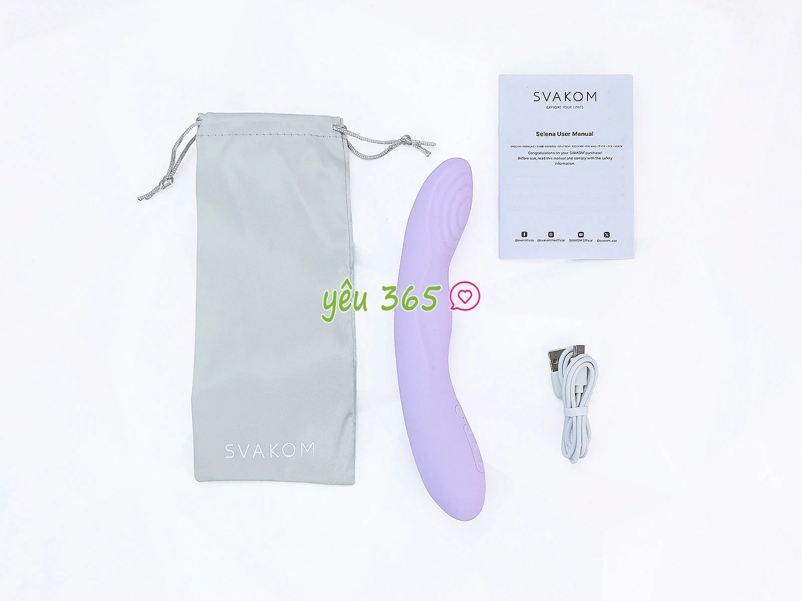 Máy massage SVAKOM Selena rung thụt sưởi ấm điều khiển App cao cấp