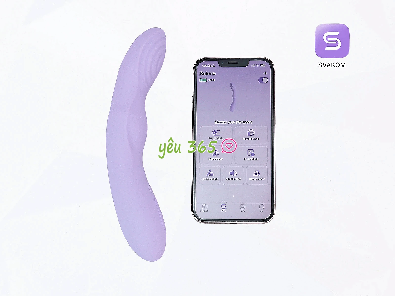 Máy massage SVAKOM Selena rung thụt sưởi ấm điều khiển App cao cấp