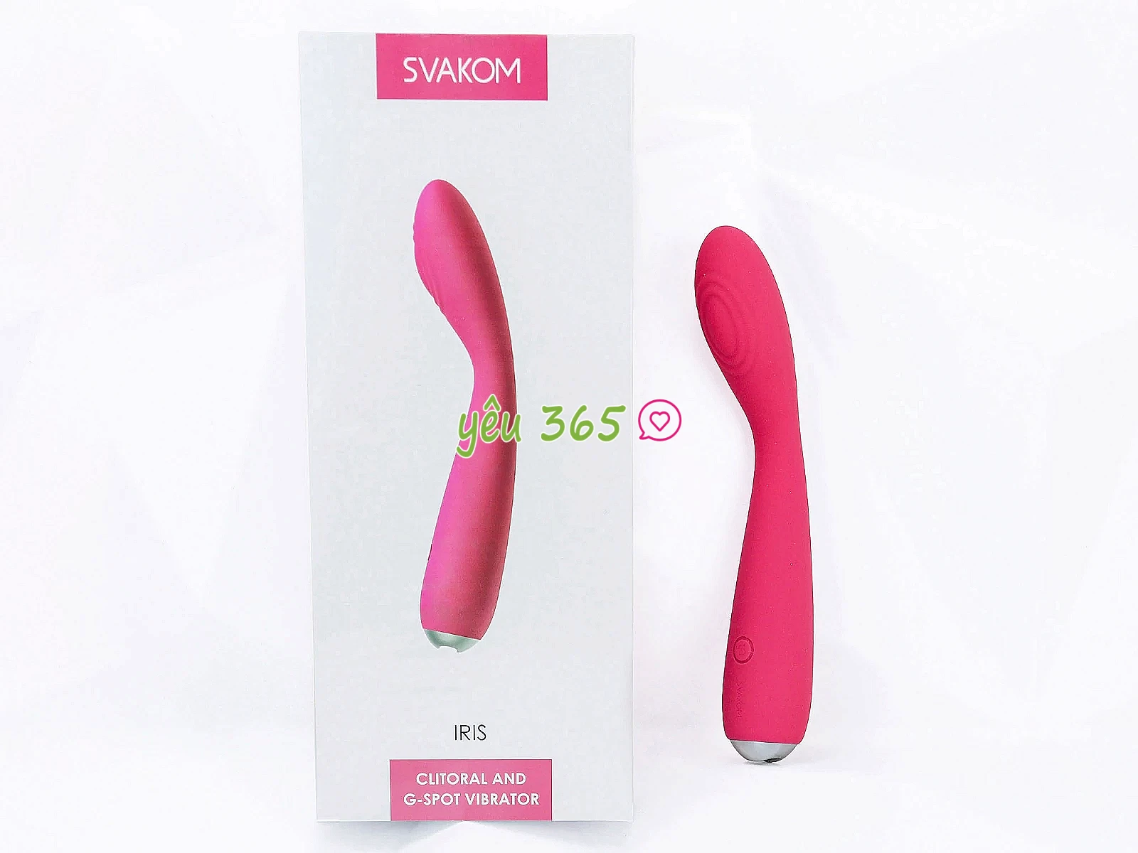 Máy mát xa điểm G ngón tay cao cấp Svakom Iris 5 chế đô rung pin sạc tiêu chuẩn USA