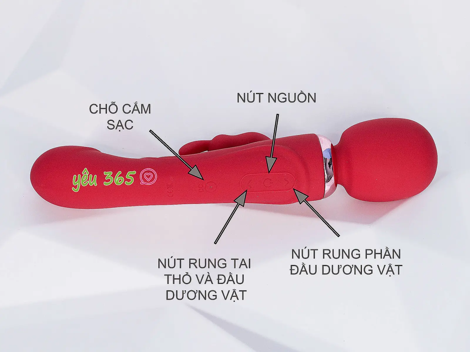 Máy mát xa kết hợp dương vật giả đa năng Peter The Great rung nhiều chế độ