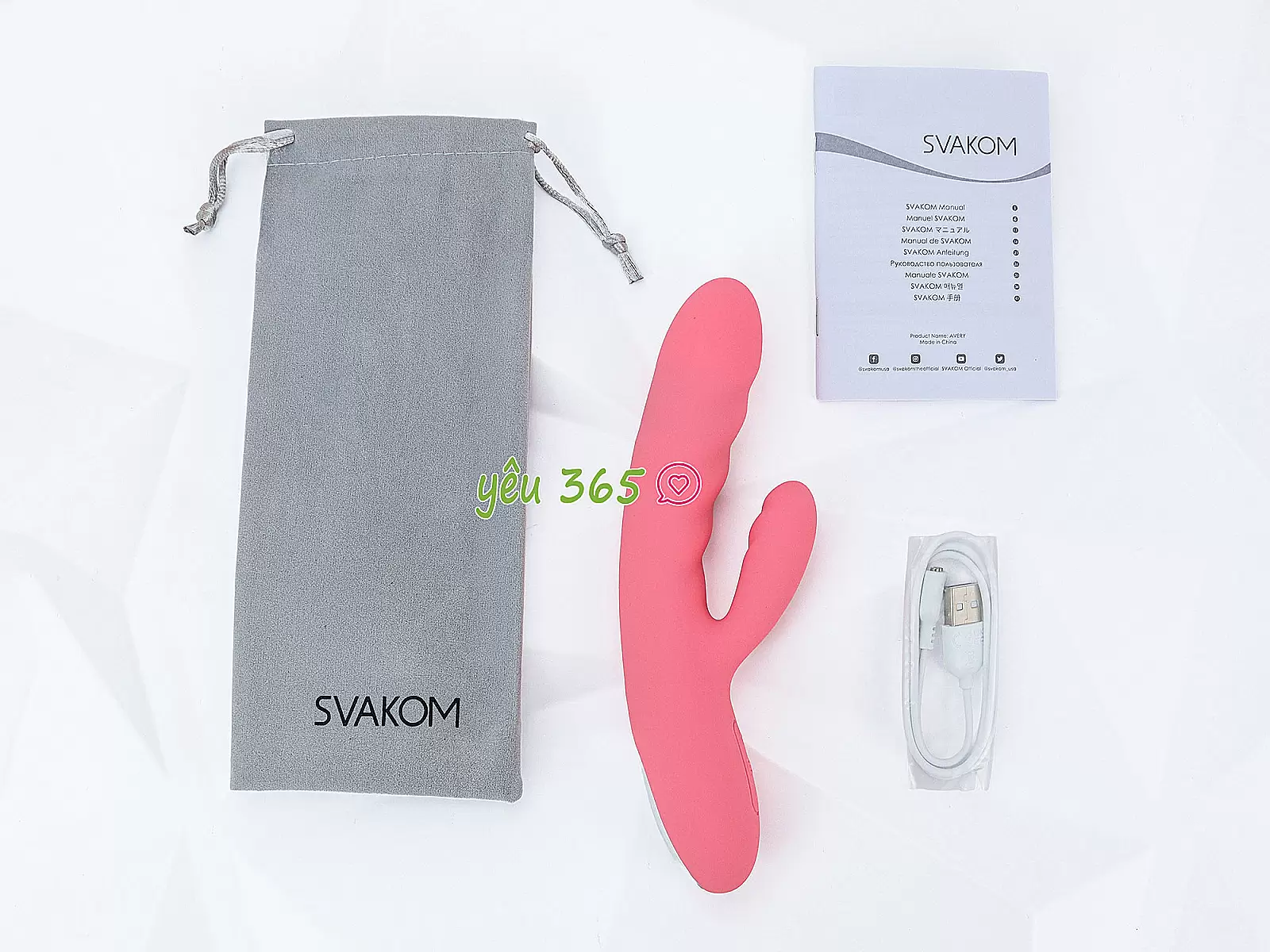 Máy mát xa điểm G Svakom Avery rung thụt chuẩn USA