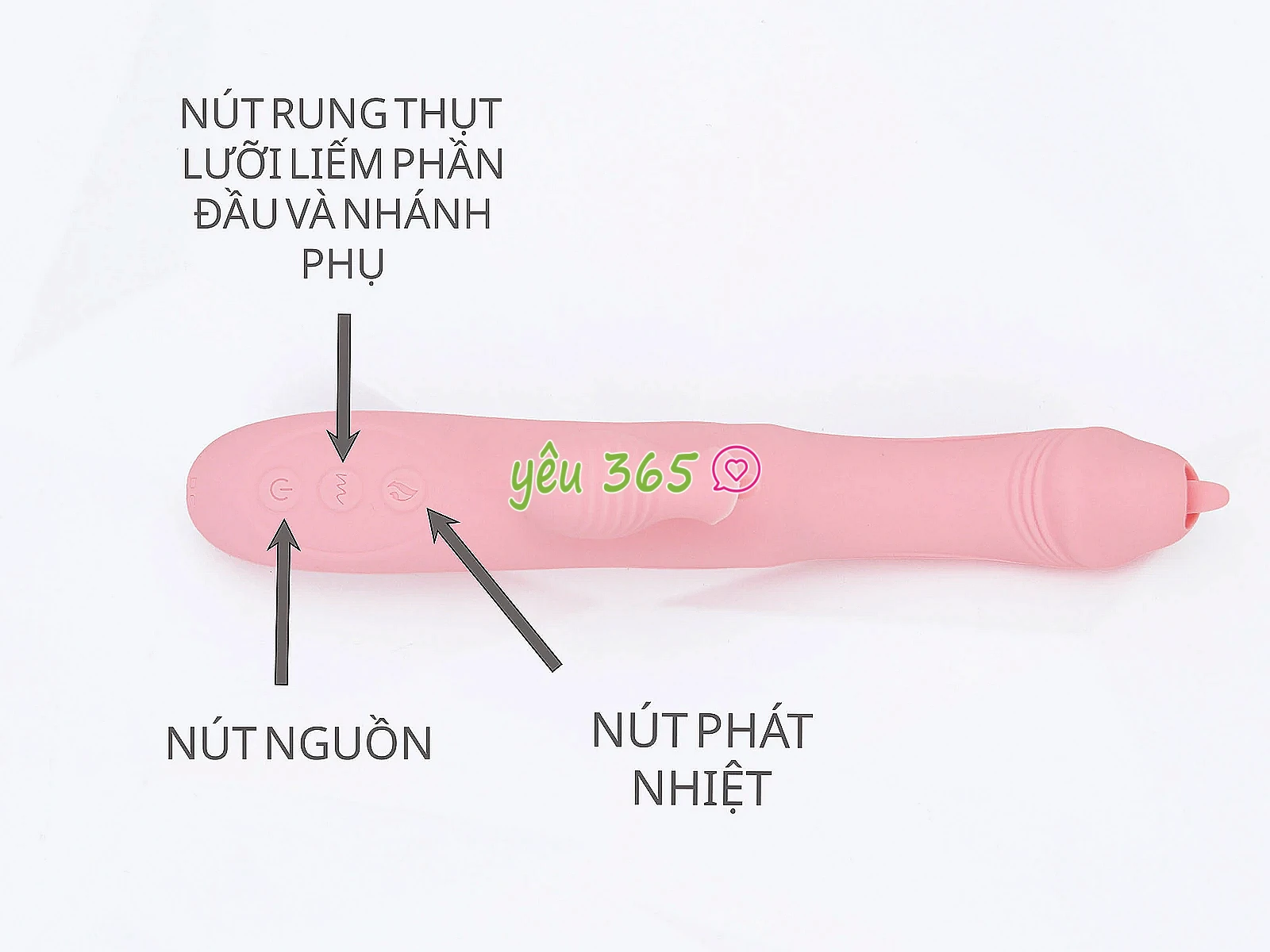 Dương vật giả đa năng Fairy Retractable Stick rung, co duỗi, lưỡi liếm, phát nhiệt
