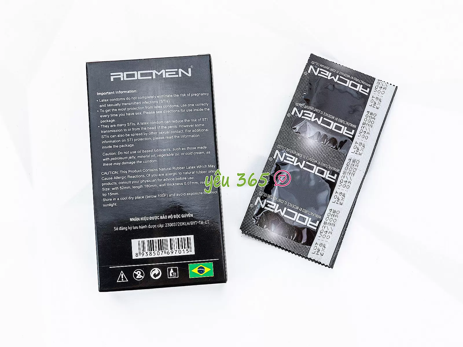 Bao cao su ROCMEN Long Shock trải nghiệm mạnh mẽ 4 trong 1