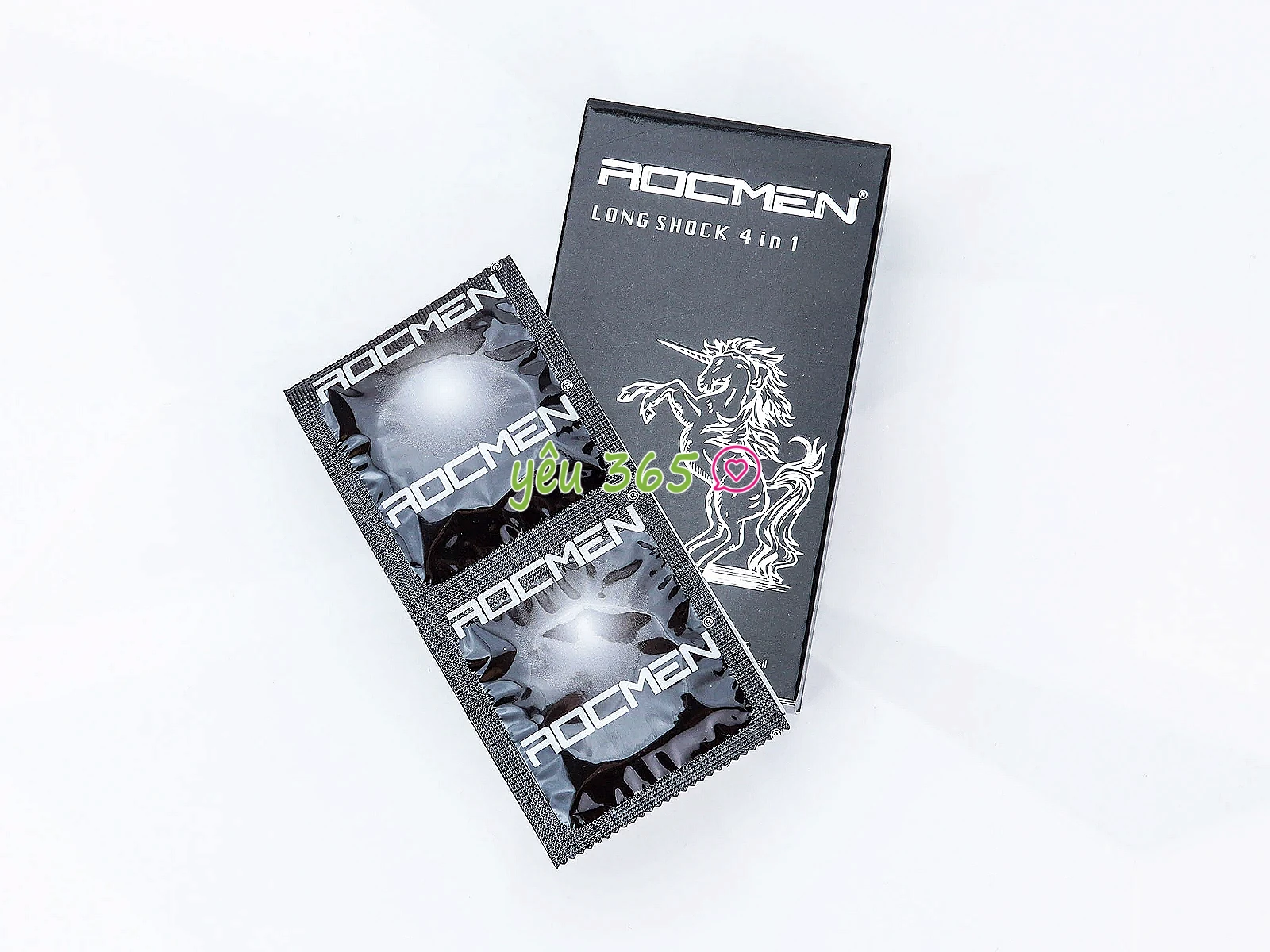 Bao cao su ROCMEN Long Shock trải nghiệm mạnh mẽ 4 trong 1