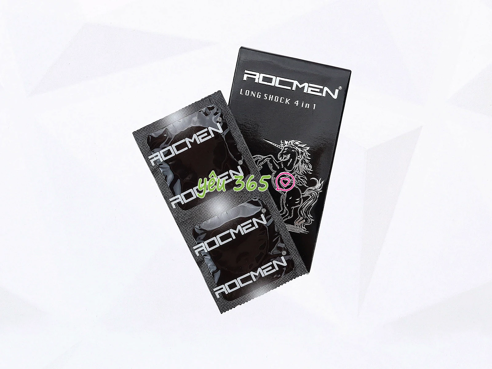 Bao cao su ROCMEN Long Shock trải nghiệm mạnh mẽ 4 trong 1