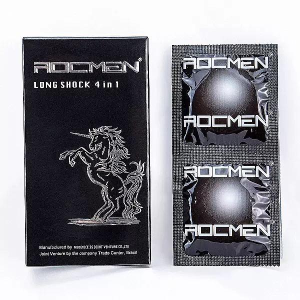 Bao cao su ROCMEN Long Shock trải nghiệm mạnh mẽ 4 trong 1