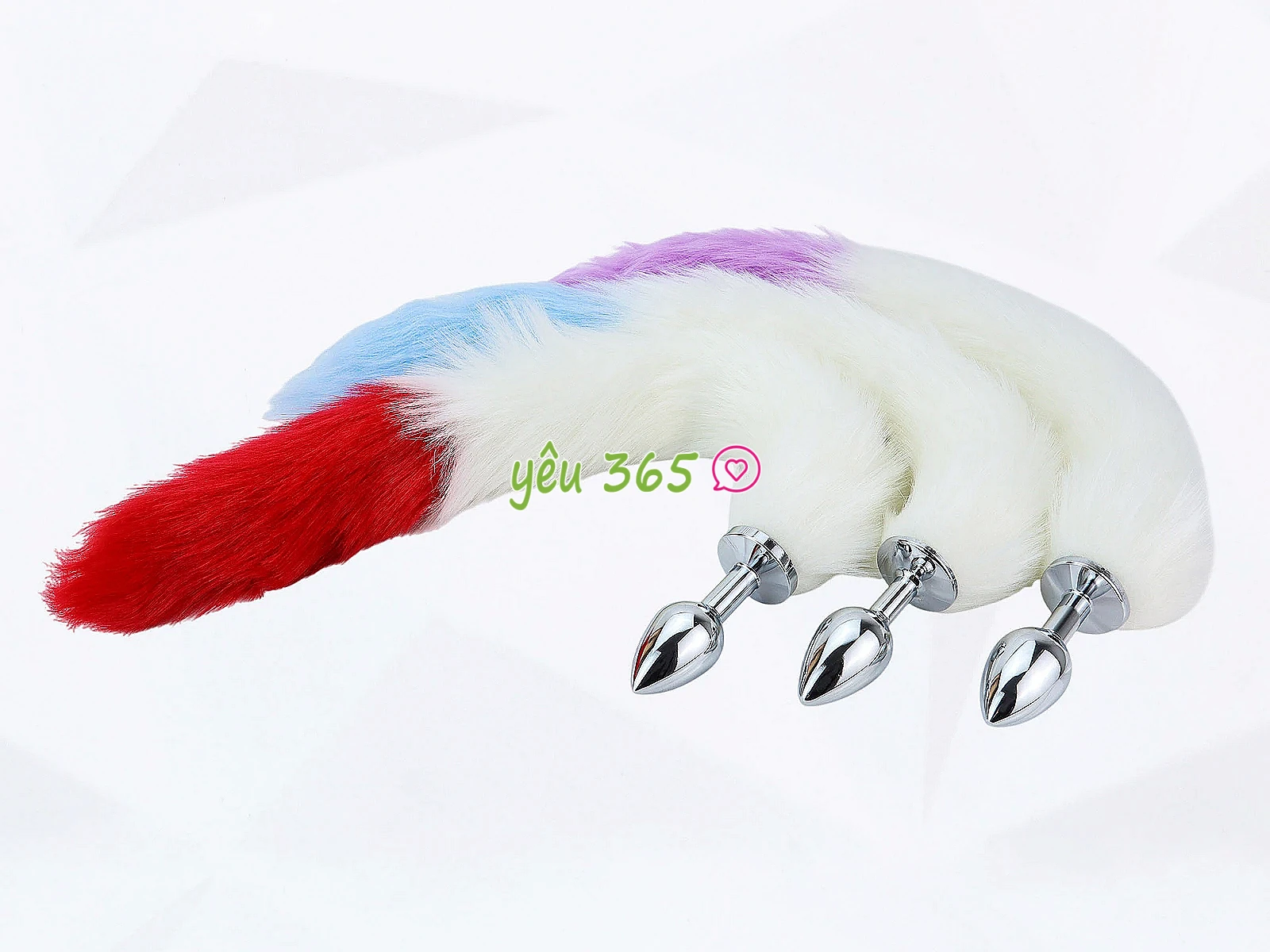 Đồ chơi kích hậu inox đuôi chồn 3 màu loại tốt