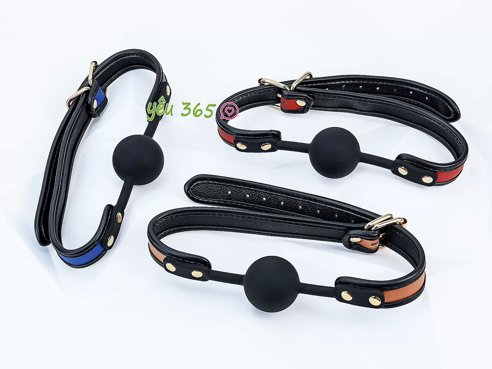 Đồ chơi bạo dâm khoá miệng silicon da 3 màu