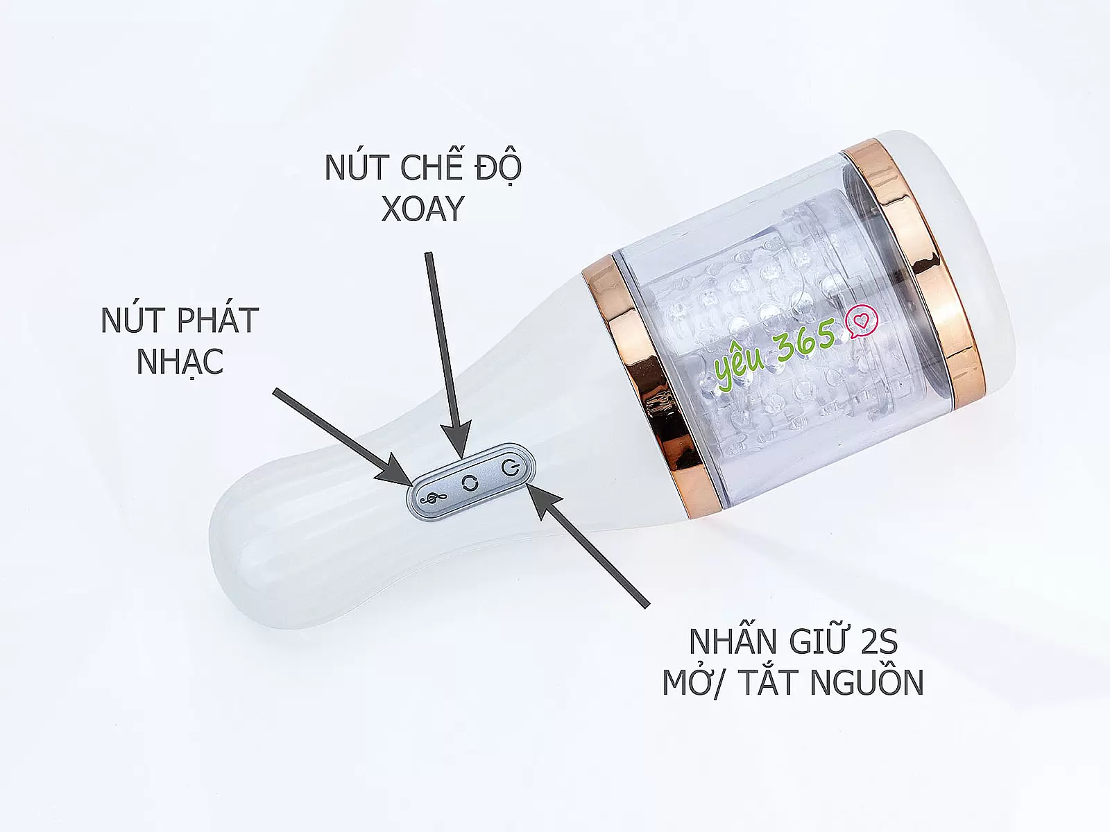 Máy thủ dâm âm đạo giả tự động Dibe xoay phát âm thanh