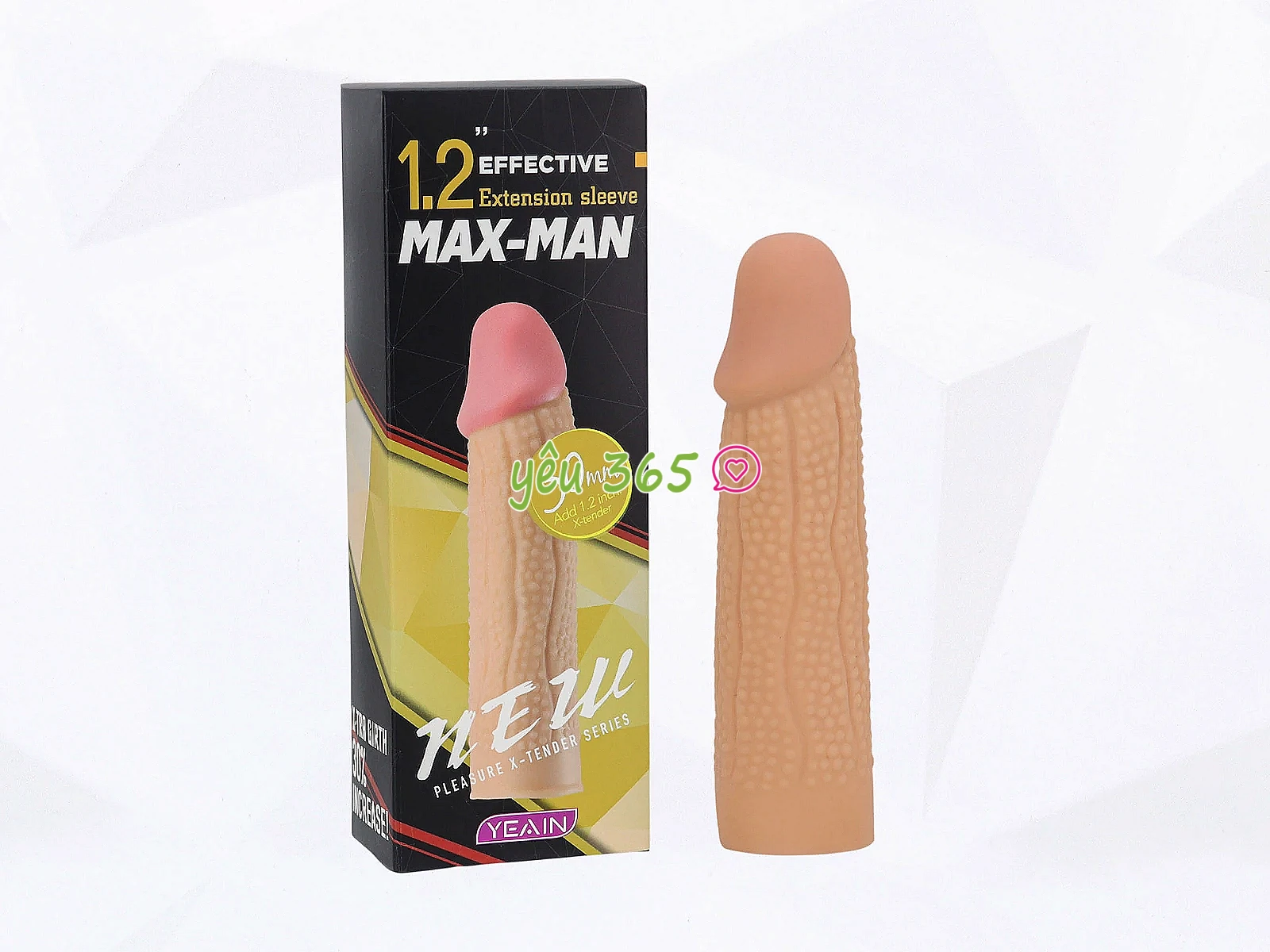 Bao cao su đôn dên Max Man gai tăng khoái cảm cho cuộc yêu