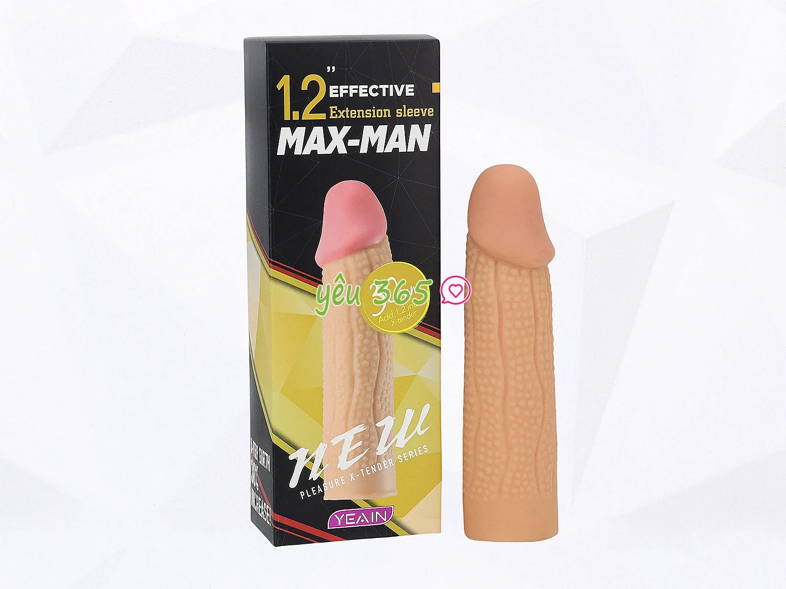 Bao cao su đôn dên Max Man gai tăng khoái cảm cho cuộc yêu