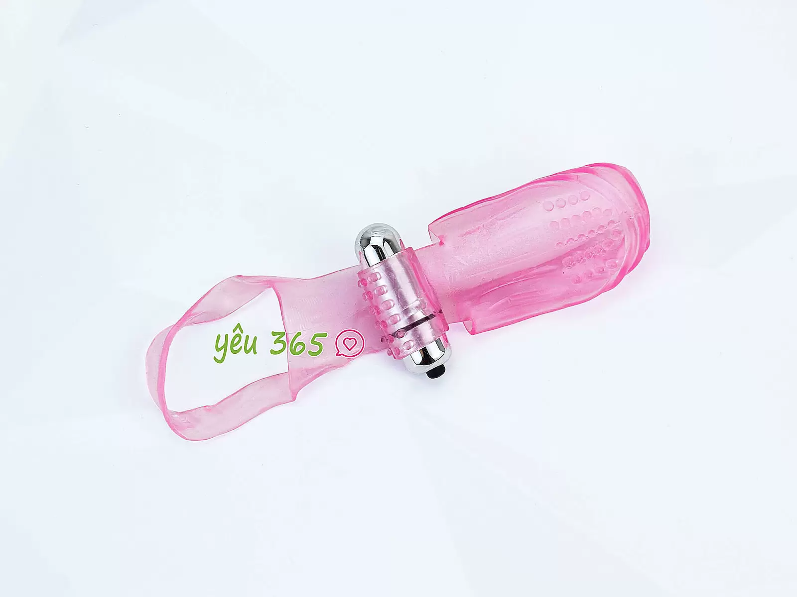 Bao silicone có rung đeo ngón tay kích thích vùng kín