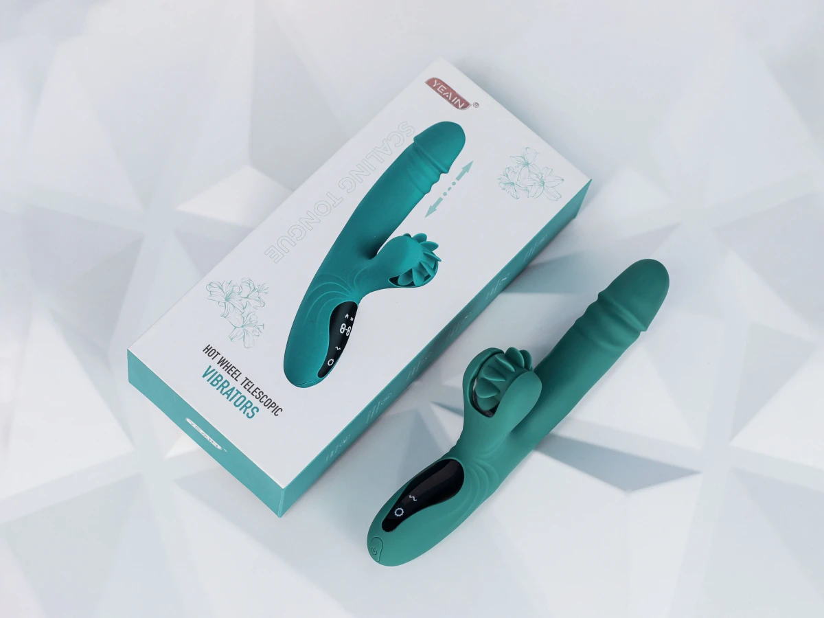 M&aacute;y massage Yeain Vibrators rung thụt c&oacute; lưỡi liếm cảm ứng