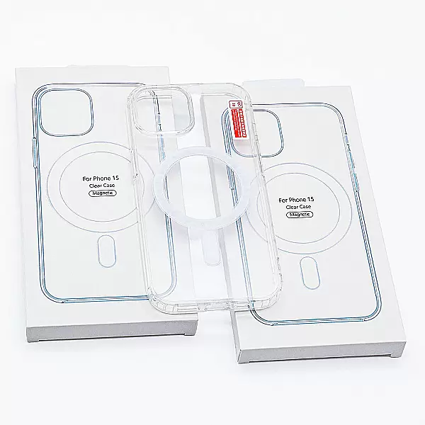 Ốp lưng iPhone 15 Clear Case Magnetic trong suốt