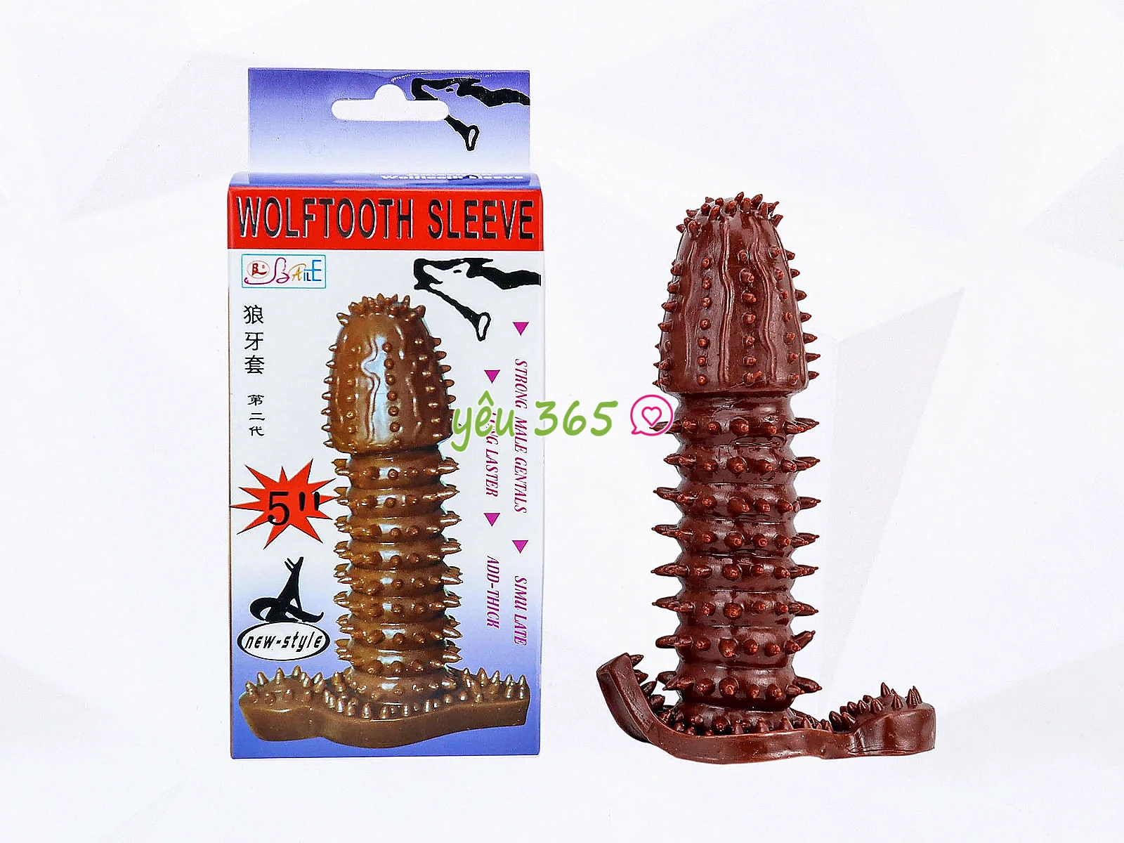 Bao cao su đôn gai siêu mềm Wolftooth Sleeve