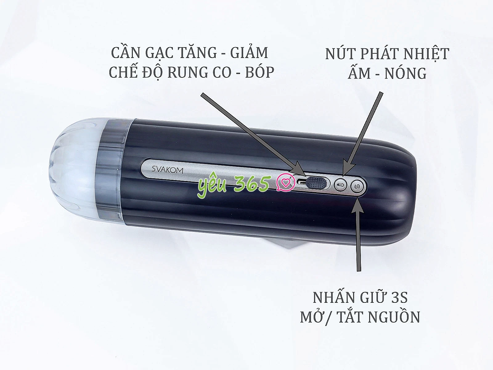 Âm Đạo Giả Svakom Hannes NEO Rung Mút Phát Nhiệt